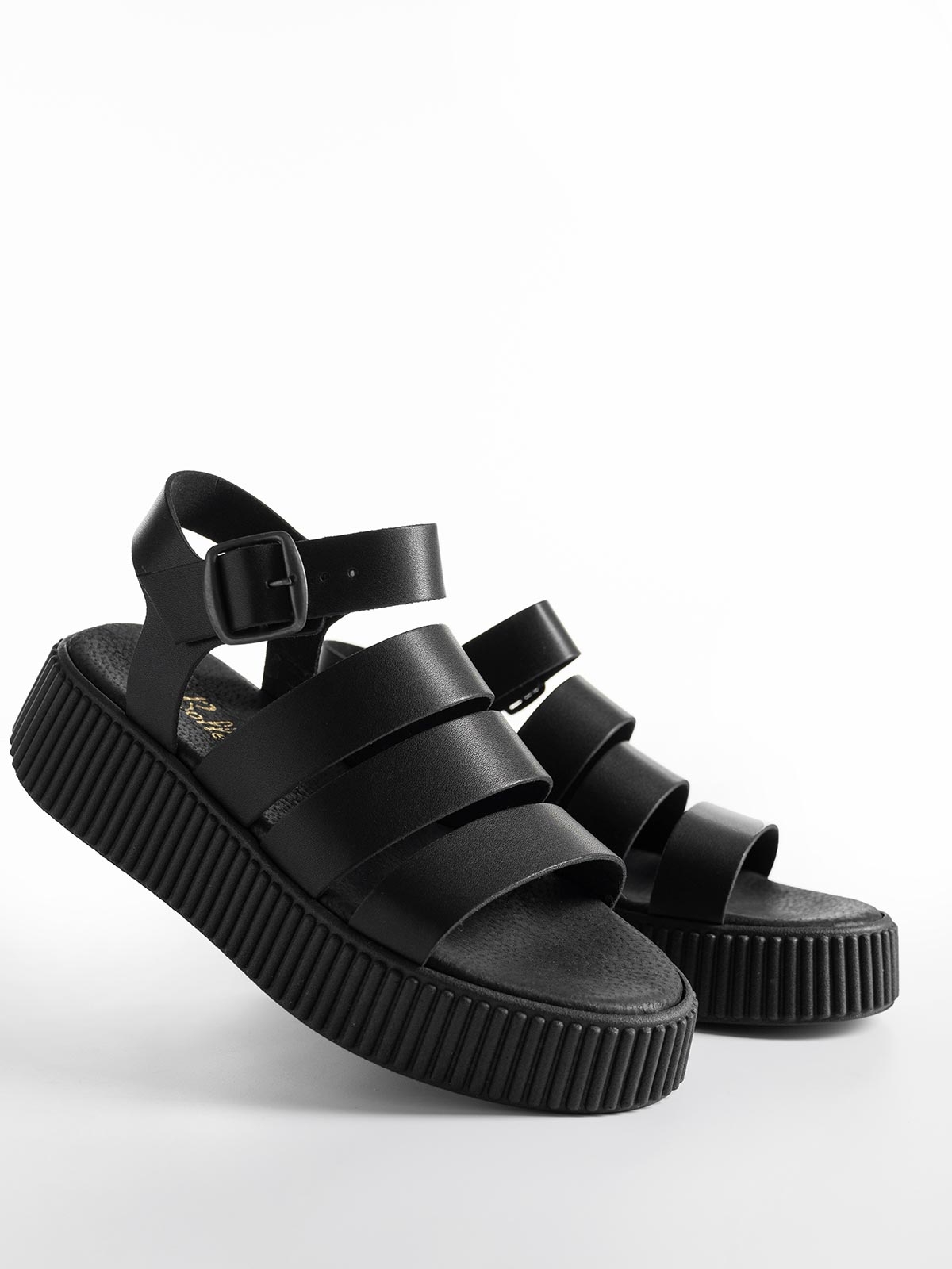 Σανδάλια flatforms BOZIKIS x Si Bolleti με μαλακή σόλα