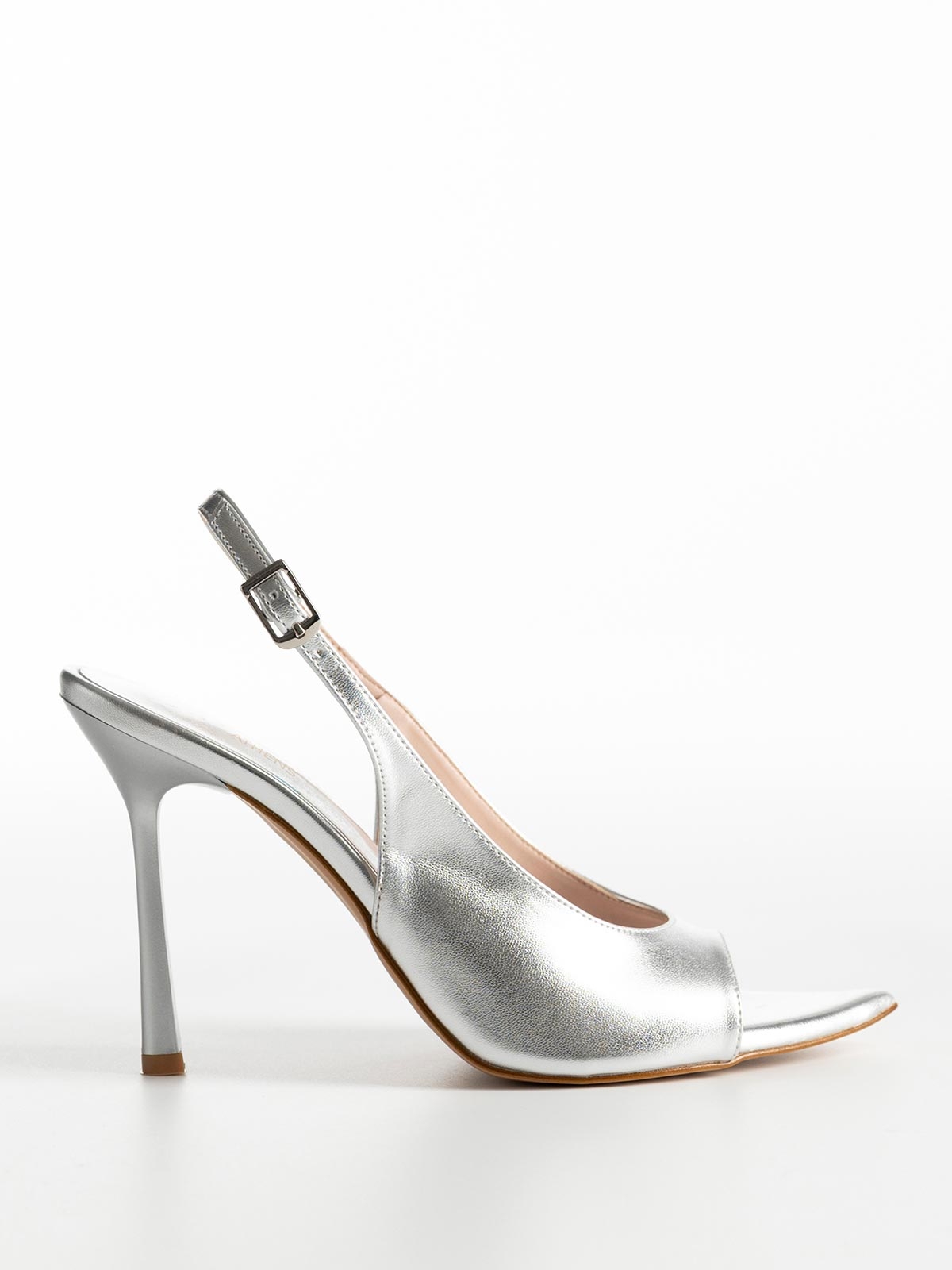 Γόβες BOZIKIS peep toe & openheel με λεπτό τακούνι