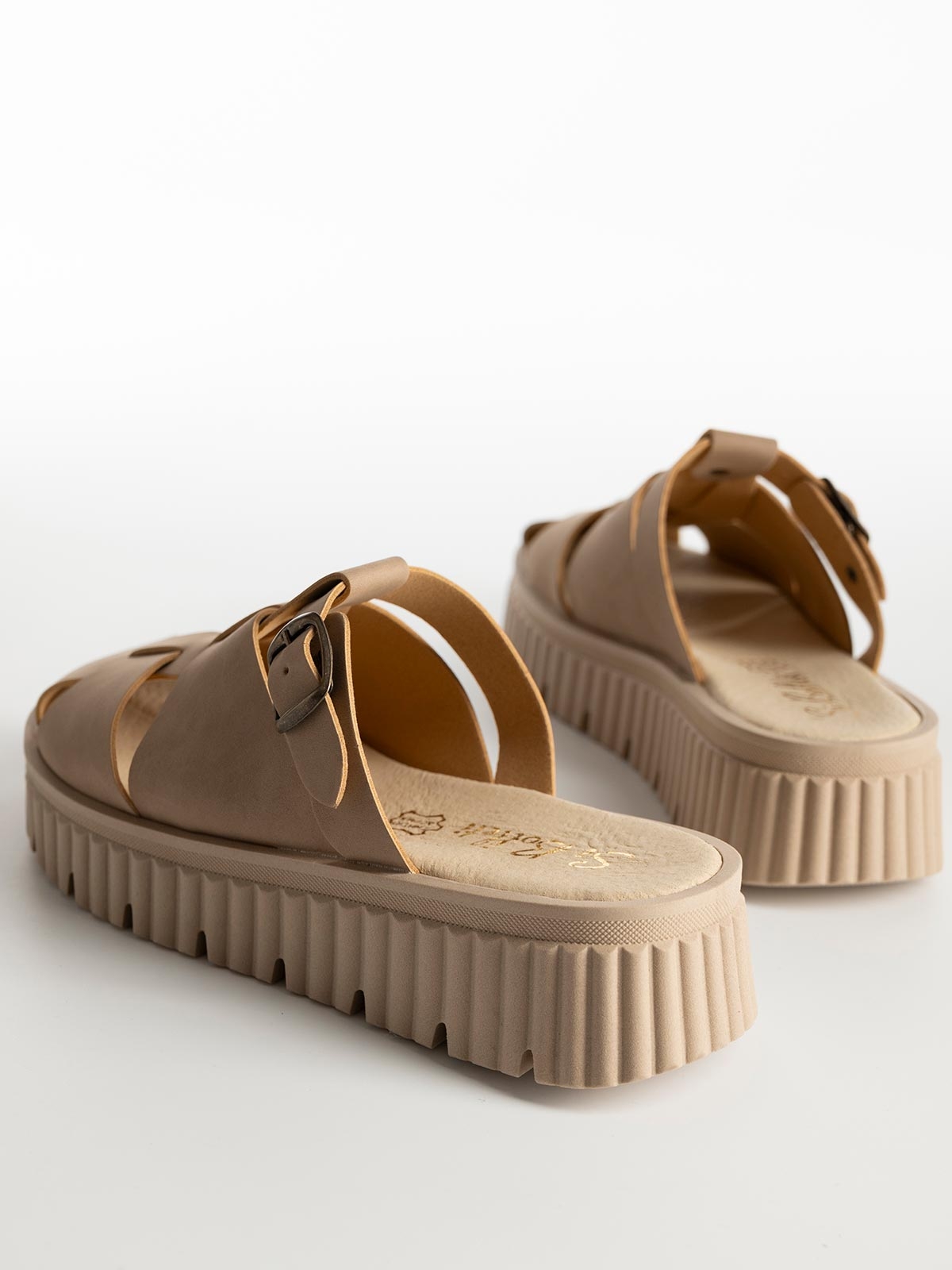 Flatform BOZIKIS x Si Bolleti mules σε fisherman style
