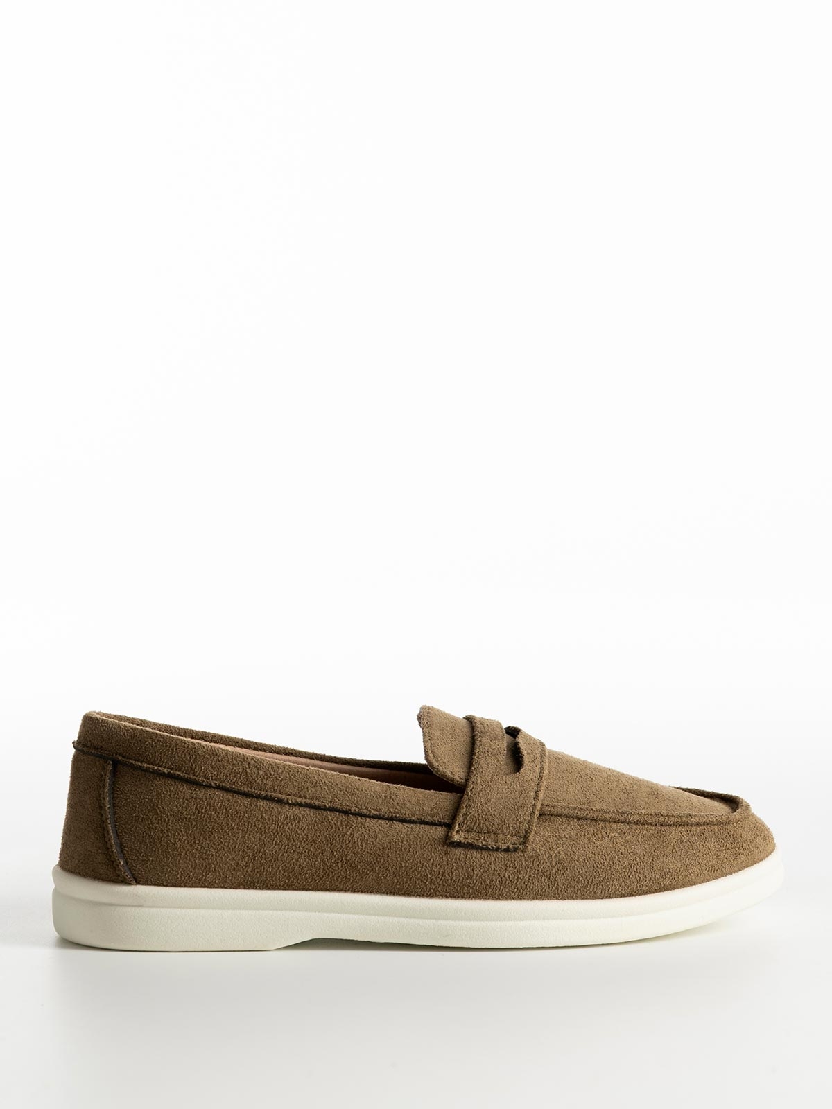 Loafers σουέτ με φάσα