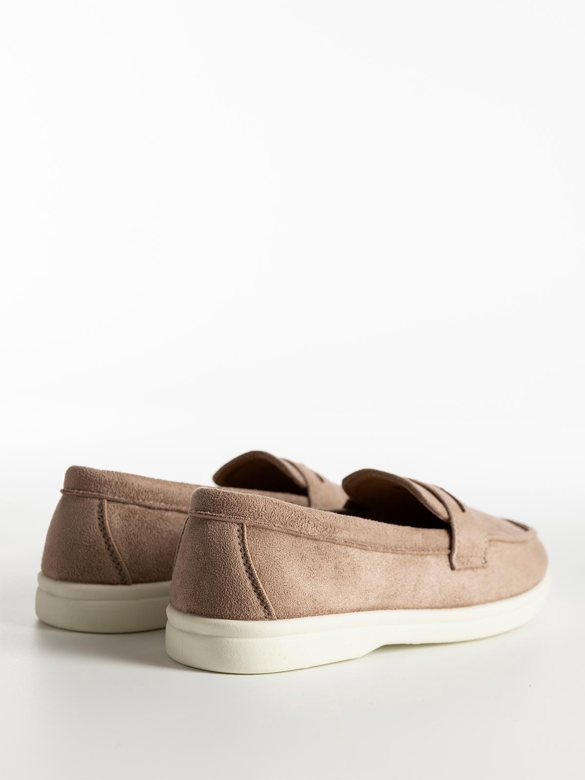 Loafers σουέτ με φάσα