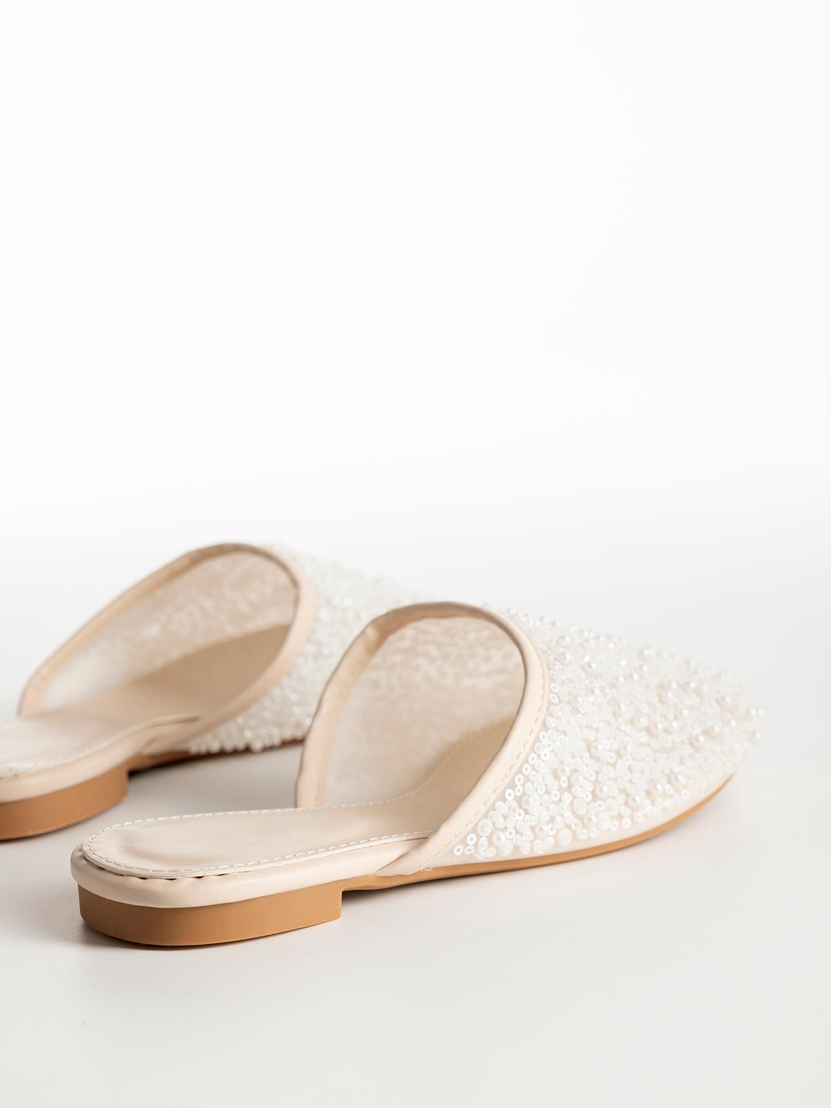 Flat mules με παγιέτες