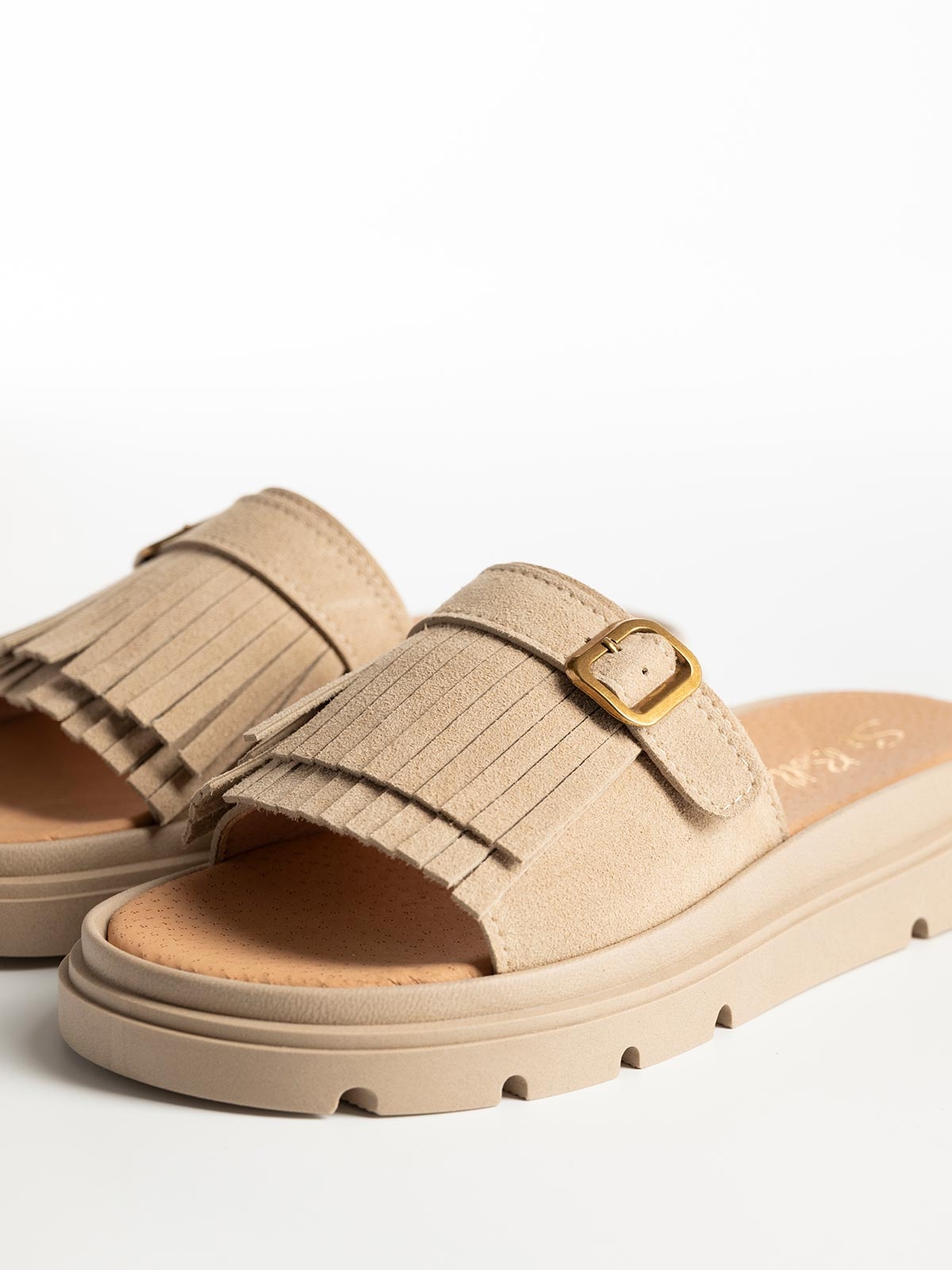 Flatforms BOZIKIS x Si Bolleti δερμάτινα με φάσα