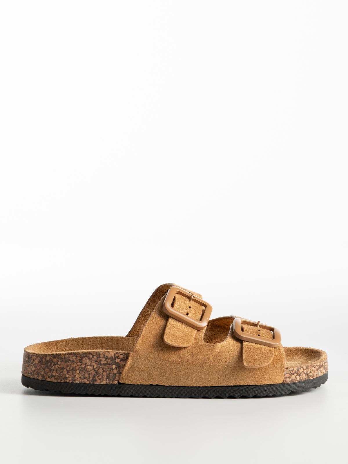 Σανδάλια suede με ρυθμιζόμενες φάσες