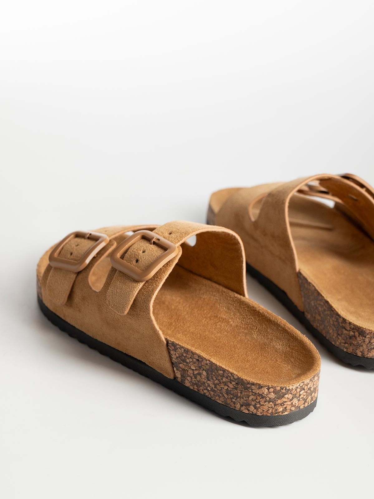 Σανδάλια suede με ρυθμιζόμενες φάσες