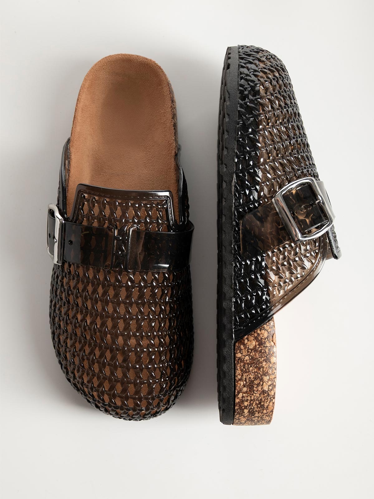 Clogs με πλεκτό σχέδιο