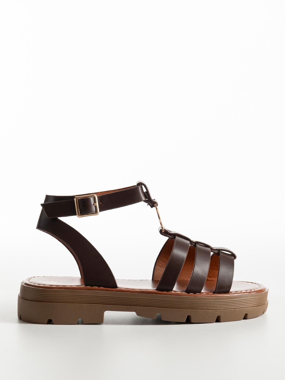Σανδάλια flatform με λουράκια