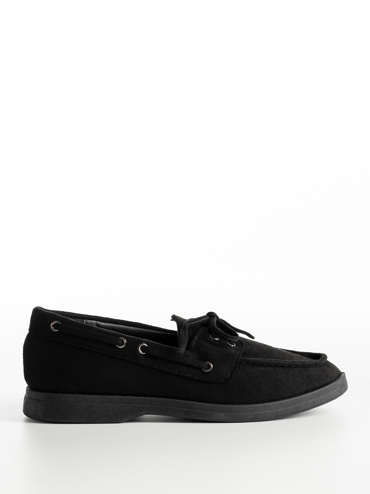 Suede loafers με κορδόνια