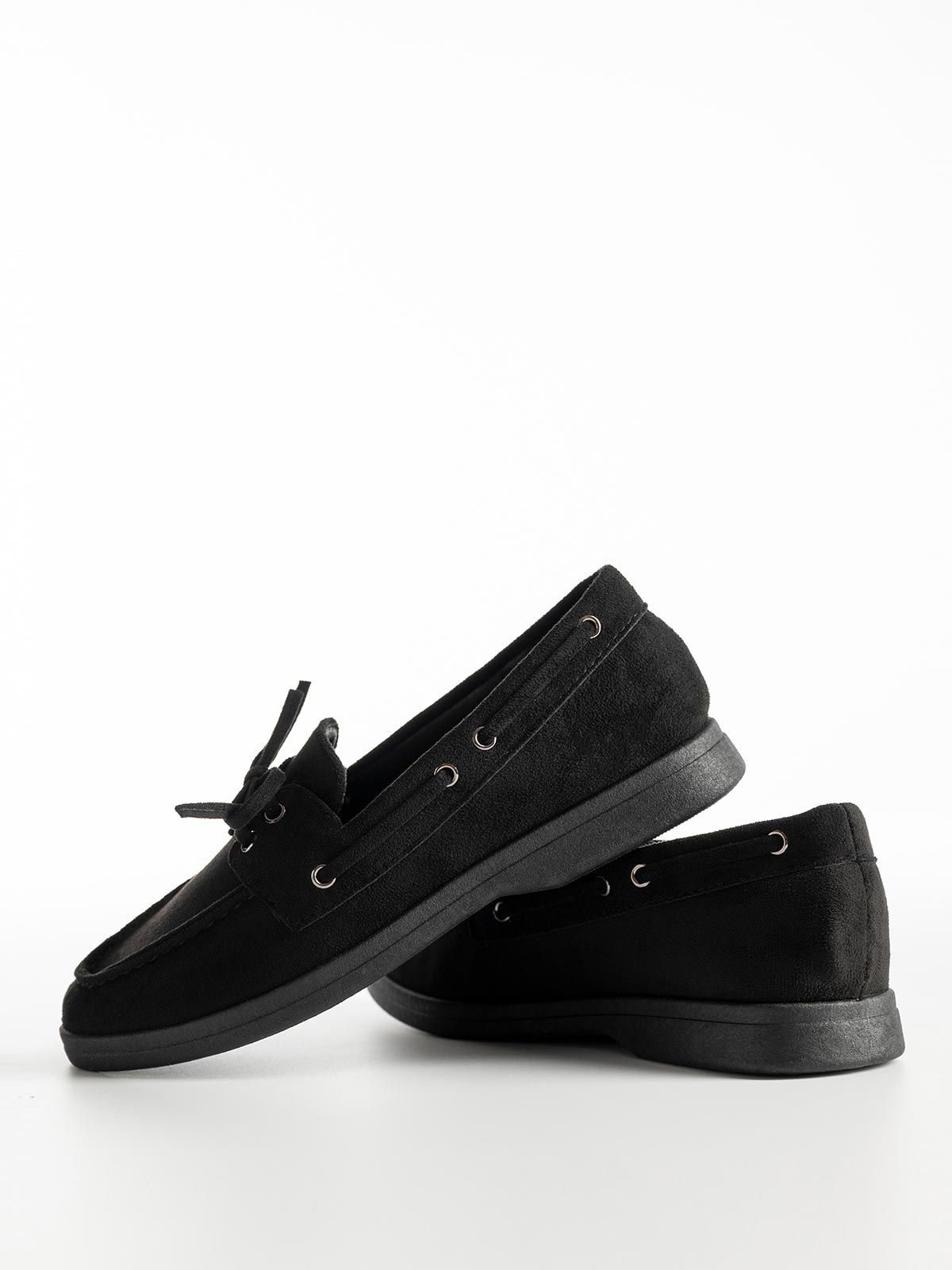 Suede loafers με κορδόνια