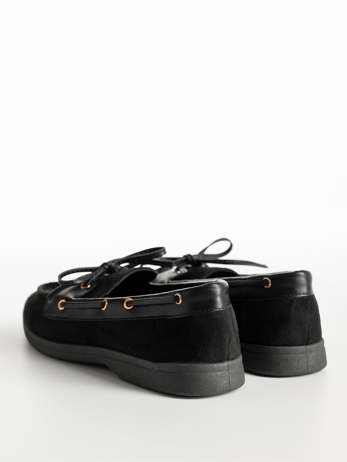 Loafers suede κορδόνια