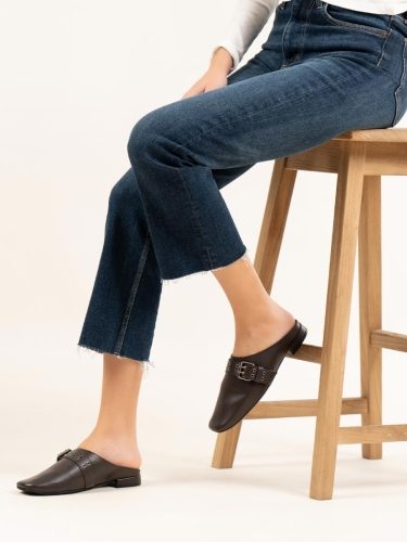 Clogs BOZIKIS x Gin με καρέ μύτη