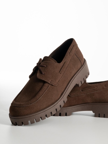 Oxfords BOZIKIS x Si Bolleti καστόρινα με τρακτερωτή σόλα