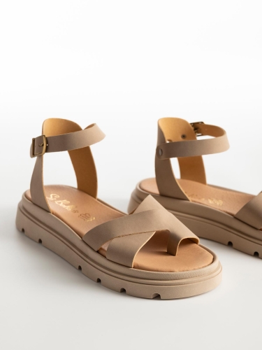 Σανδάλια BOZIKIS x Si Bolleti flatforms με μπαρέτα