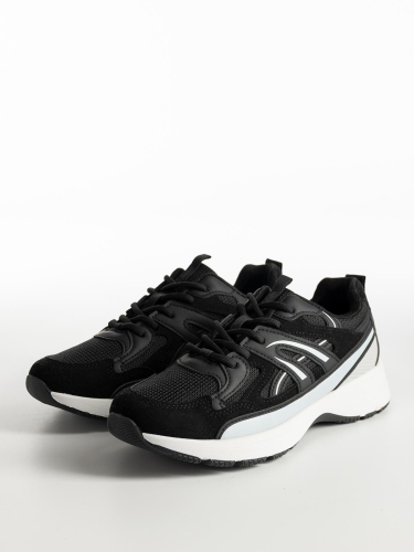 Sneakers με συνδυασμό υλικών