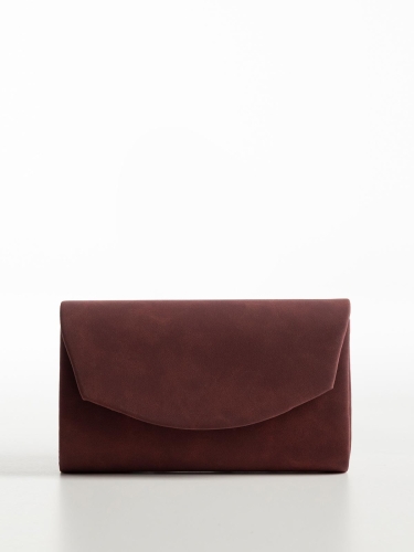 Γυναικείο clutch suede με αλυσίδα