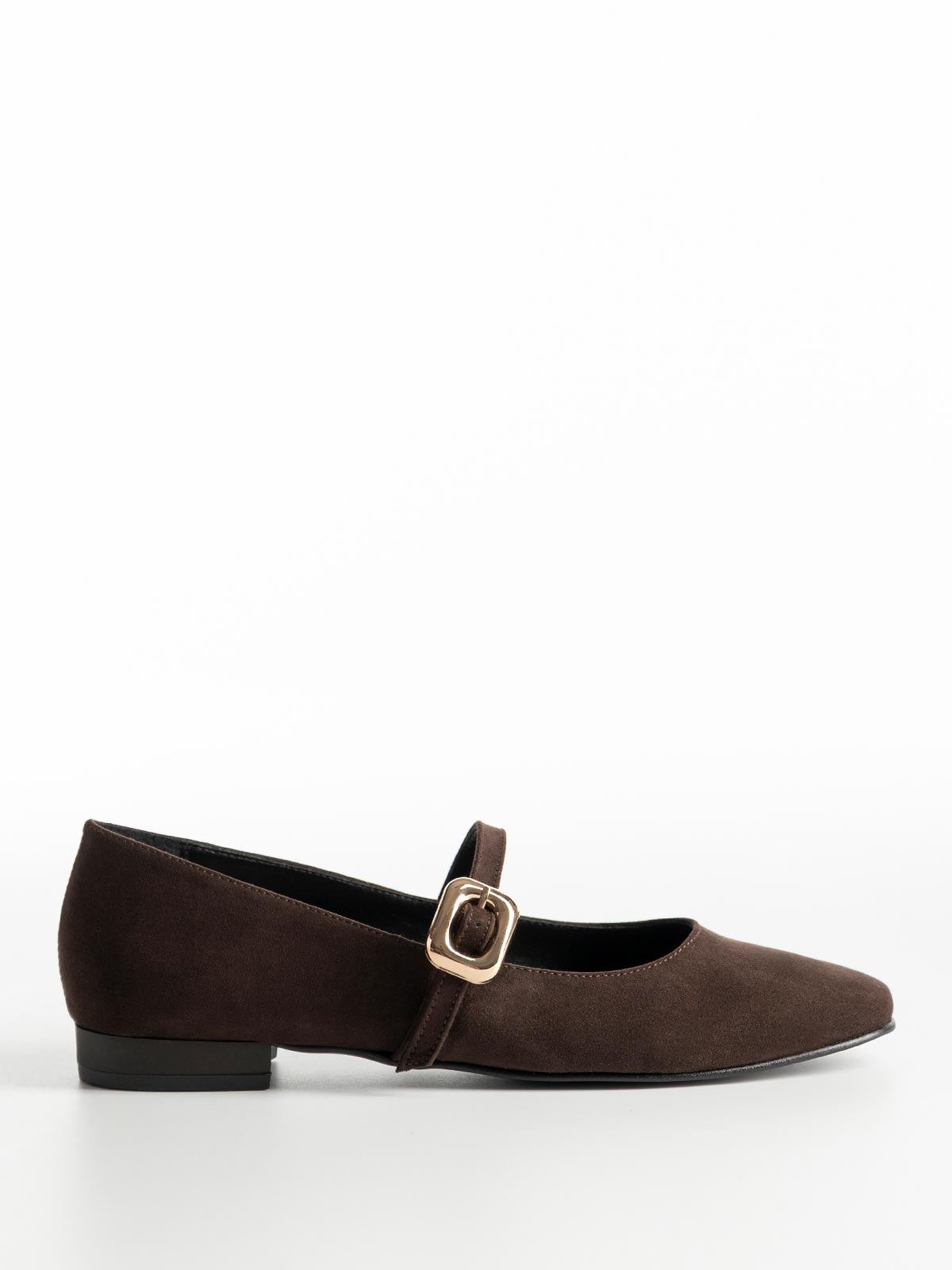 Μπαλαρίνες BOZIKIS suede με μπαρέτα