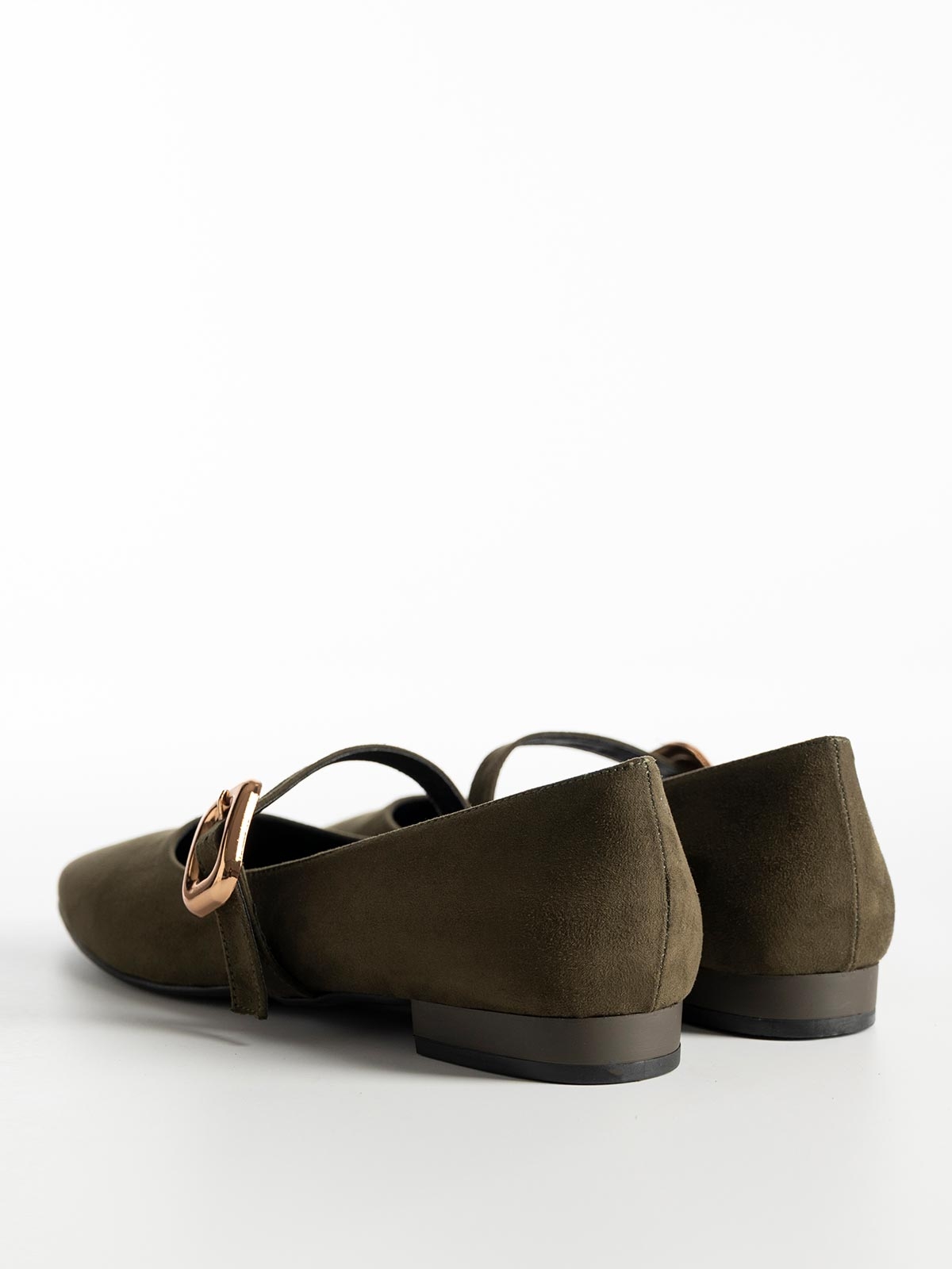 Μπαλαρίνες BOZIKIS suede με μπαρέτα