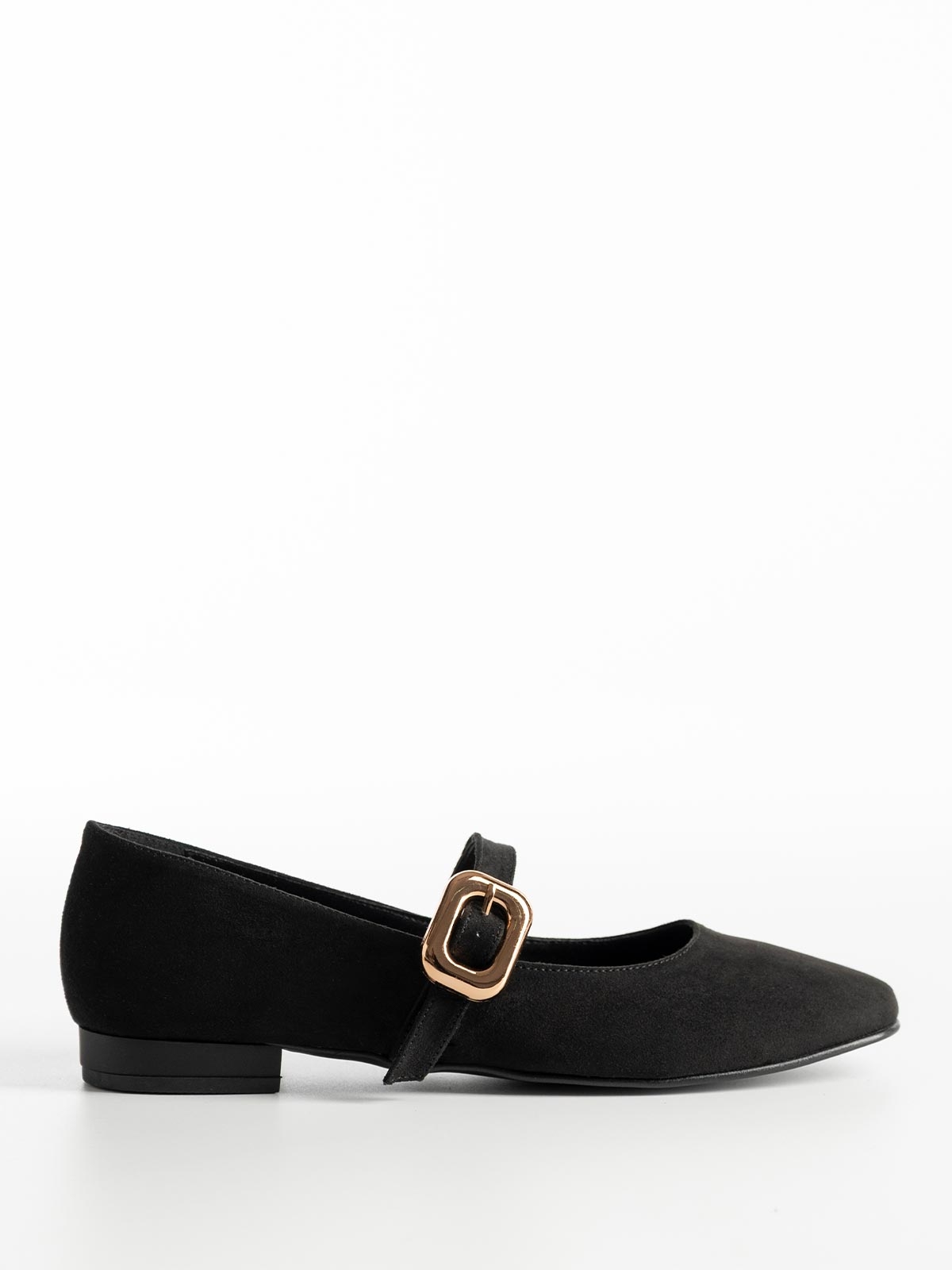 Μπαλαρίνες BOZIKIS suede με μπαρέτα