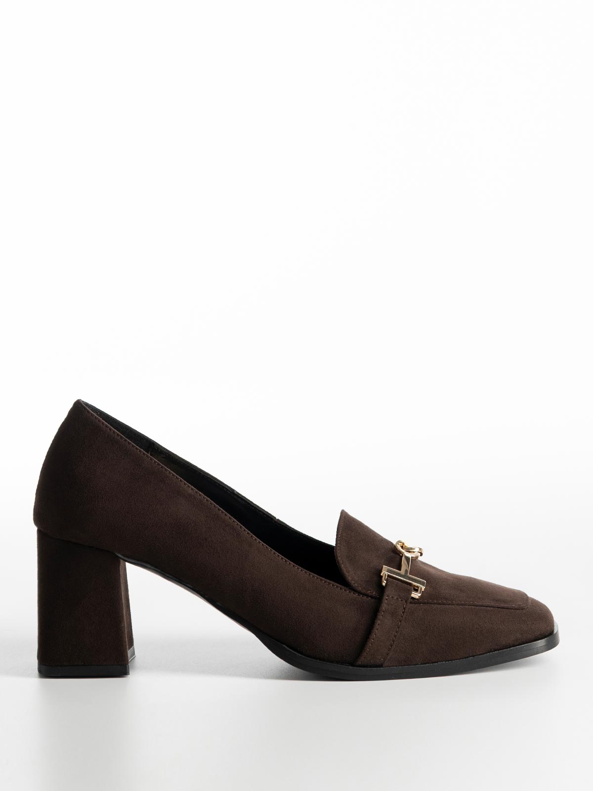 Loafers BOZIKIS σουέτ με χοντρό τακούνι