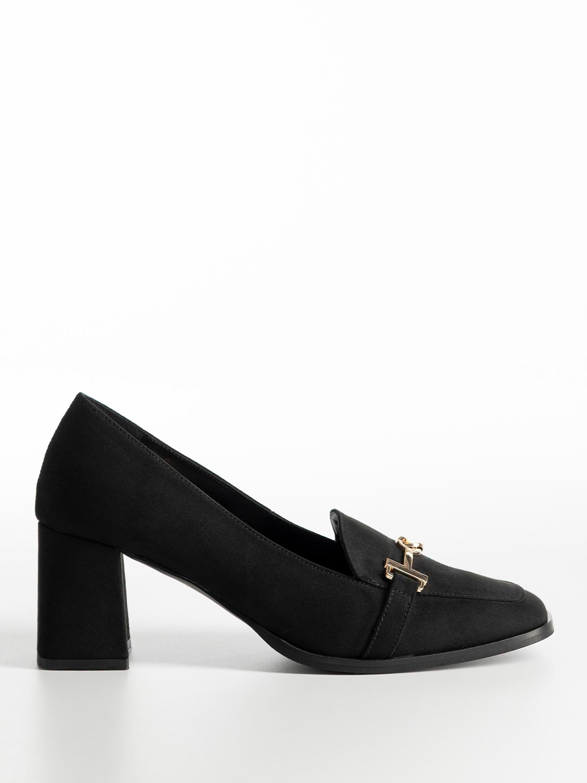 Loafers BOZIKIS σουέτ με χοντρό τακούνι