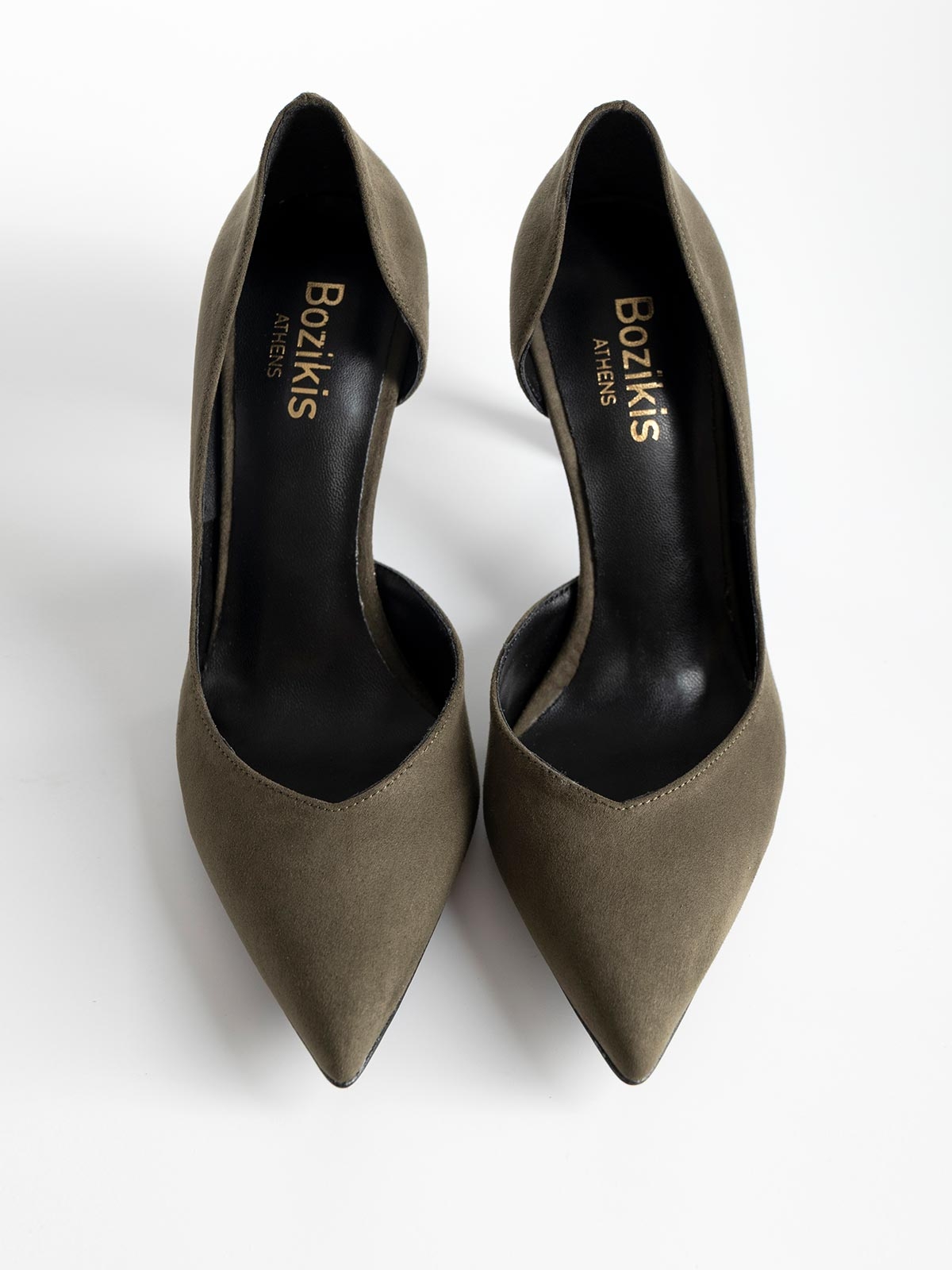 Γόβες BOZIKIS suede με λεπτό τακούνι