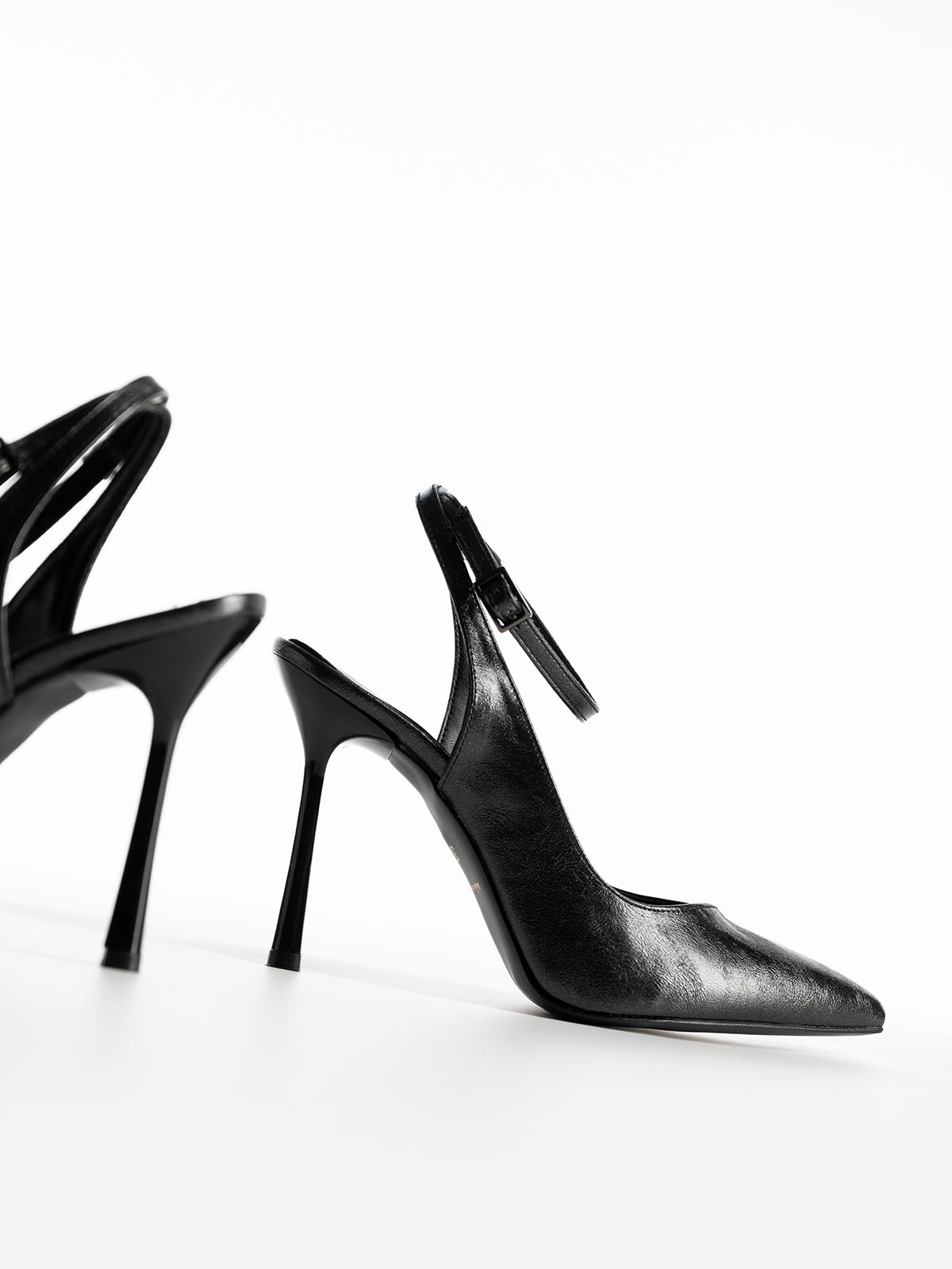 Γόβες BOZIKIS openheel με μπαρέτα