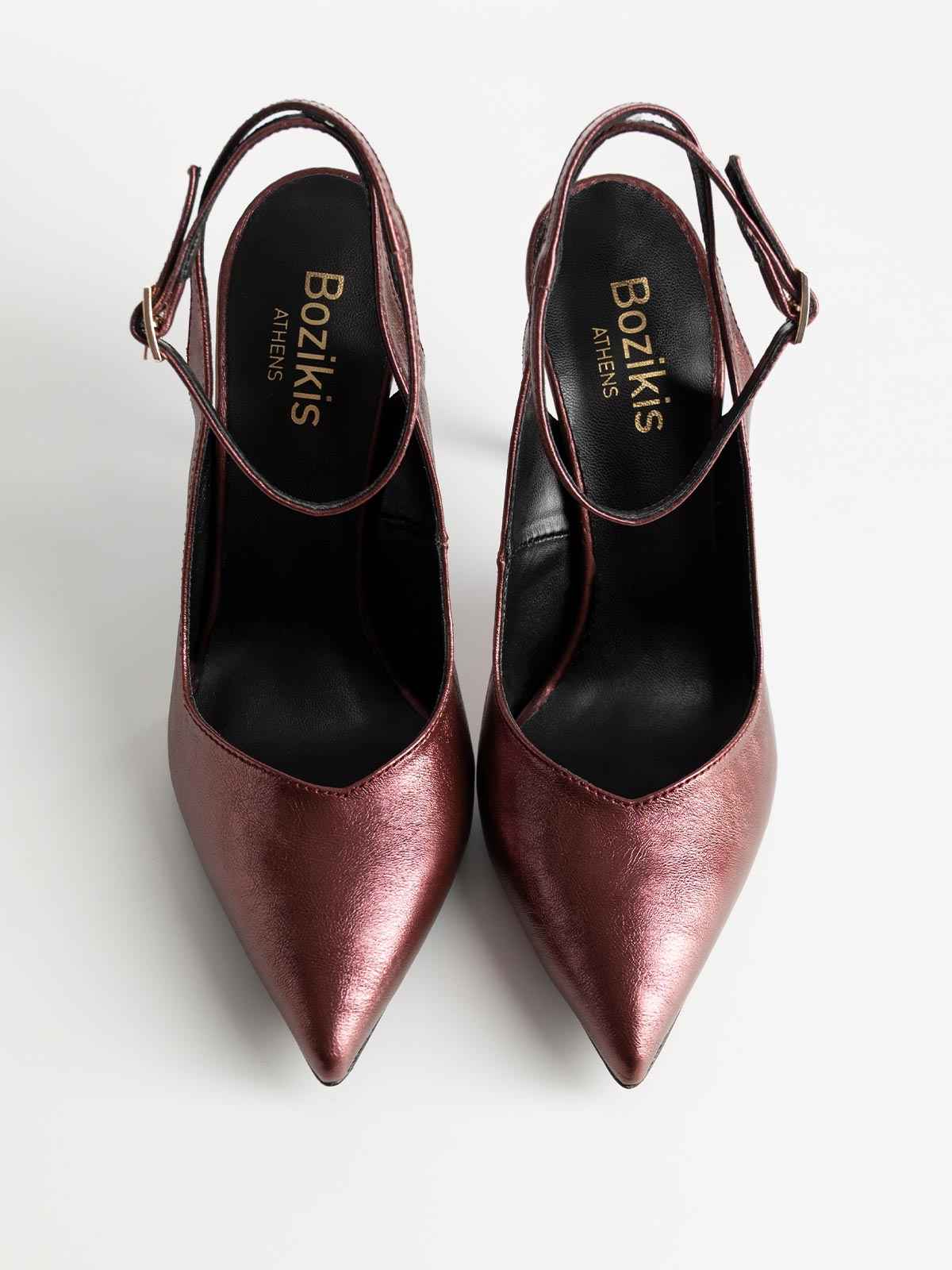 Γόβες BOZIKIS openheel με μπαρέτα