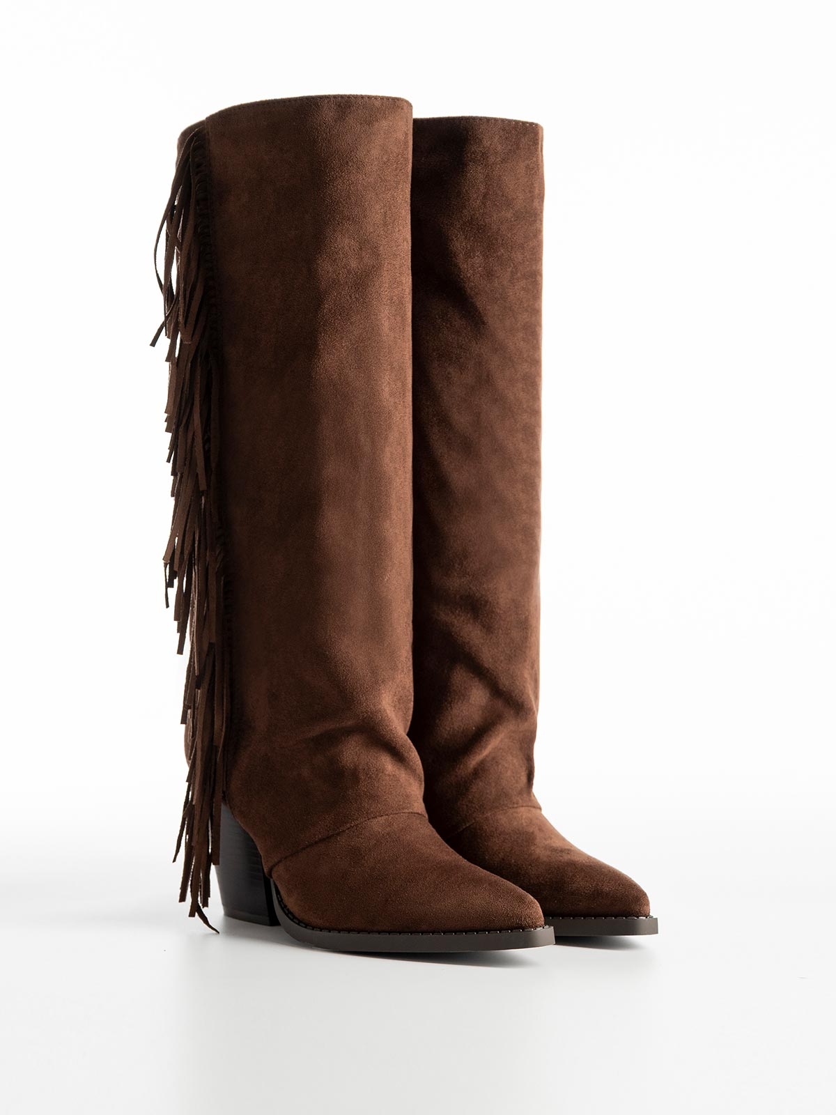 Cowboy μπότες με κρόσια στο πλάι