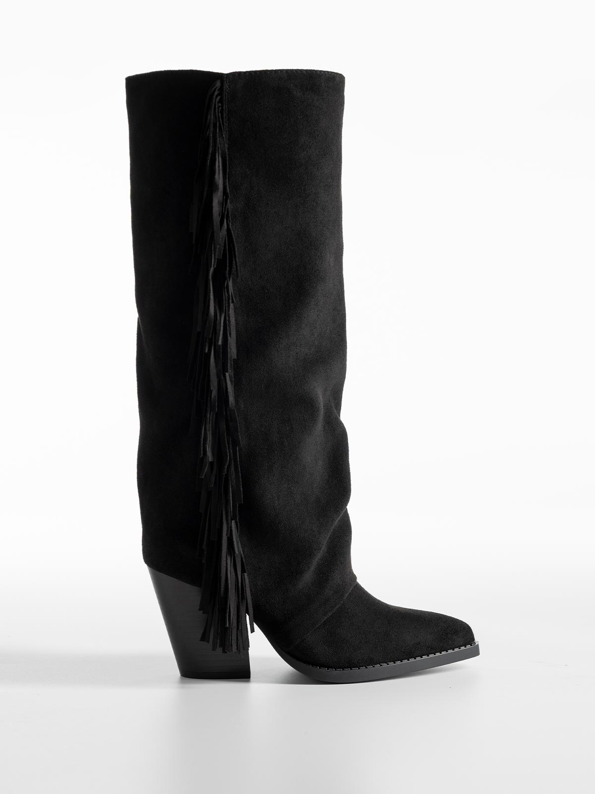 Cowboy μπότες με κρόσια στο πλάι
