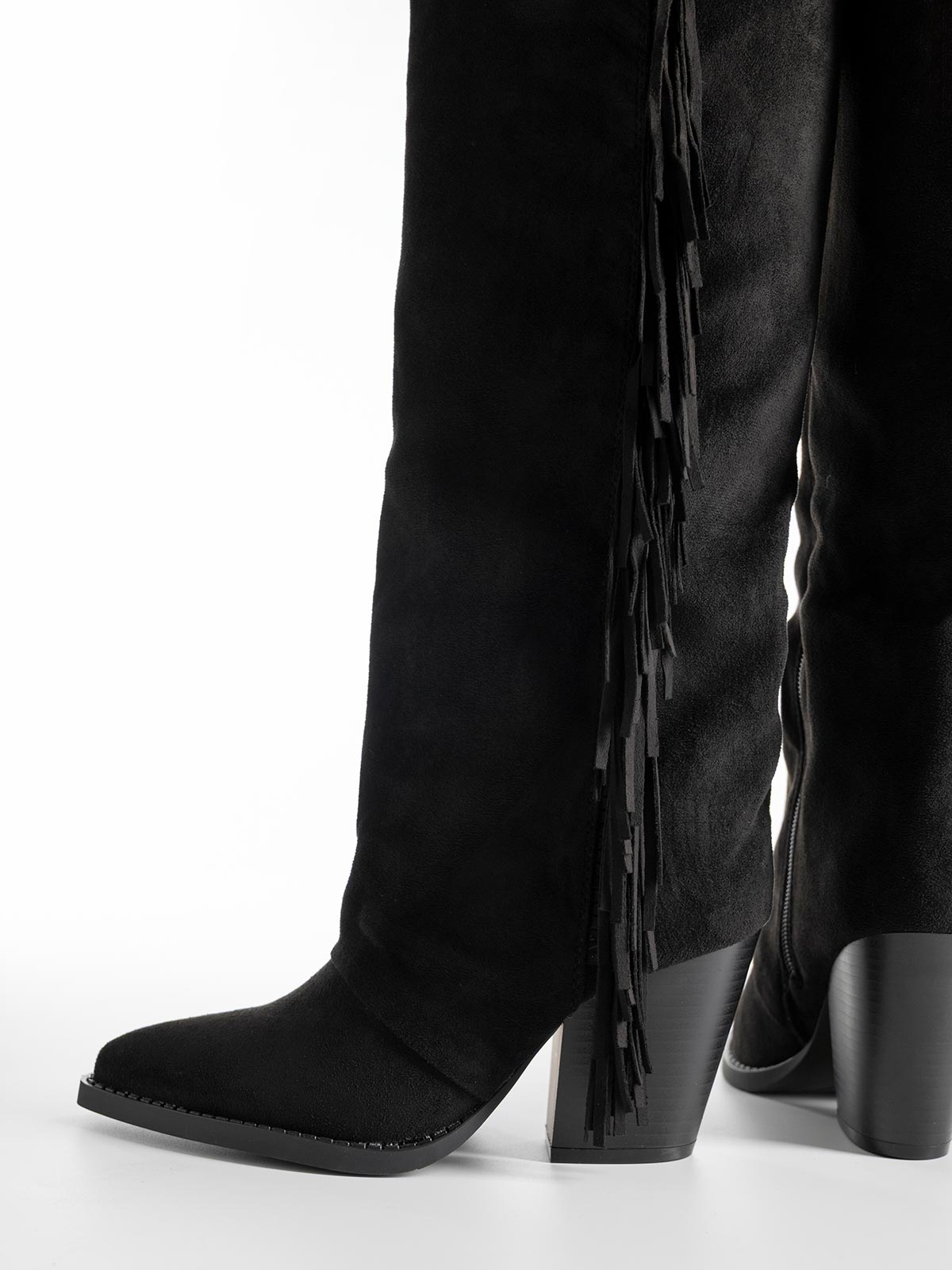 Cowboy μπότες με κρόσια στο πλάι