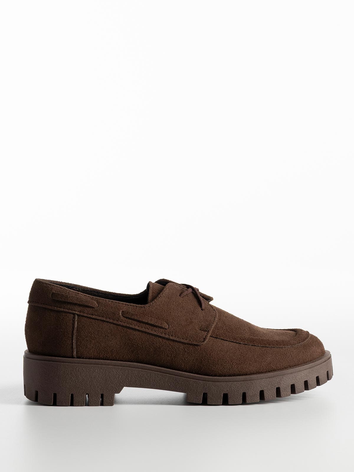 Oxfords BOZIKIS x Si Bolleti καστόρινα με τρακτερωτή σόλα