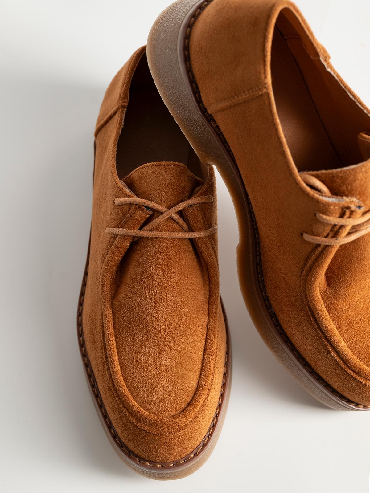Suede oxfords δίπατα με κορδόνια