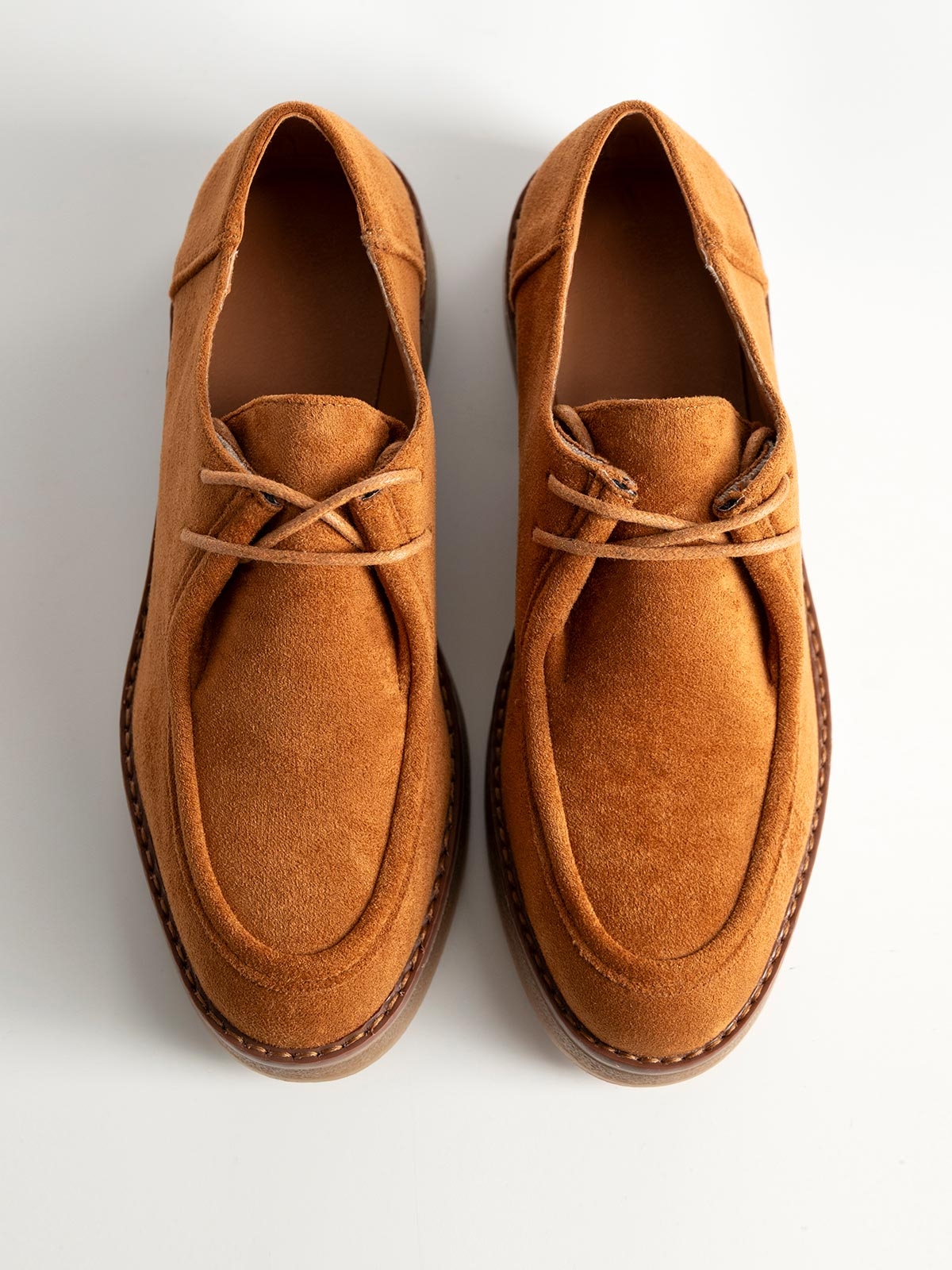Suede oxfords δίπατα με κορδόνια