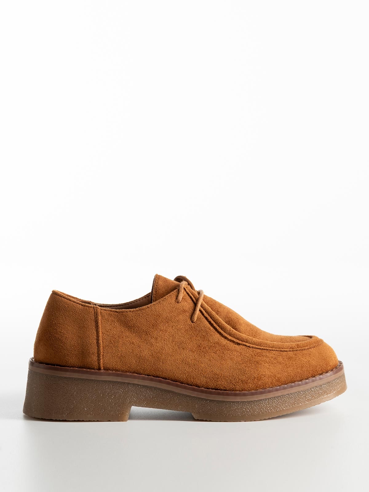 Suede oxfords δίπατα με κορδόνια