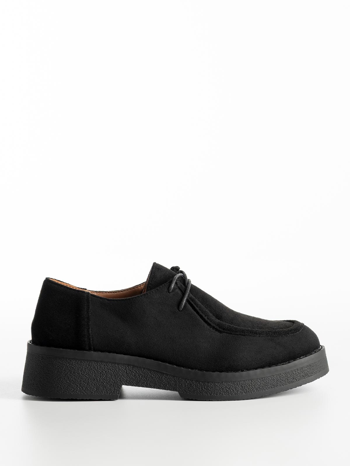 Suede oxfords δίπατα με κορδόνια