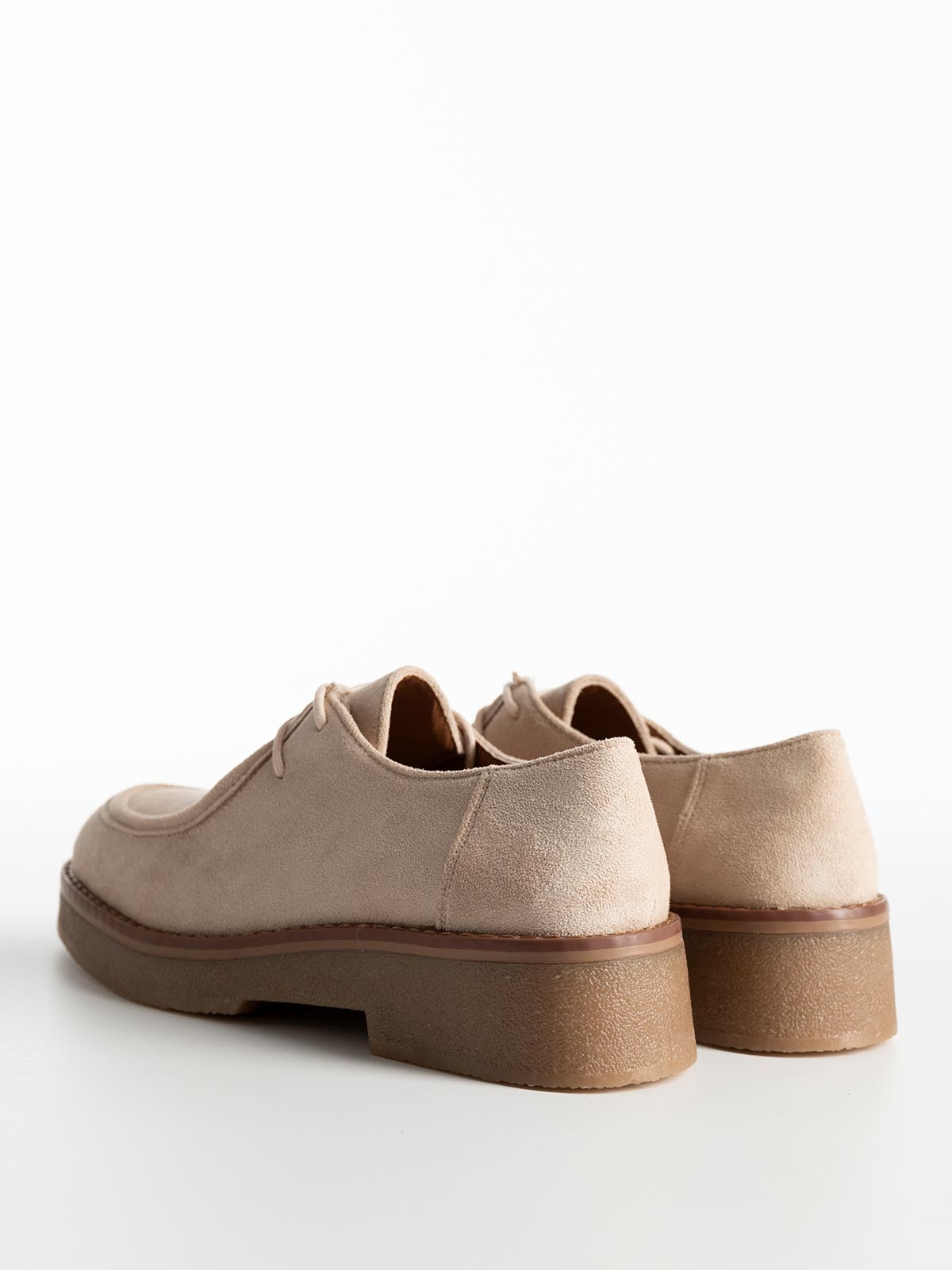 Suede oxfords δίπατα με κορδόνια