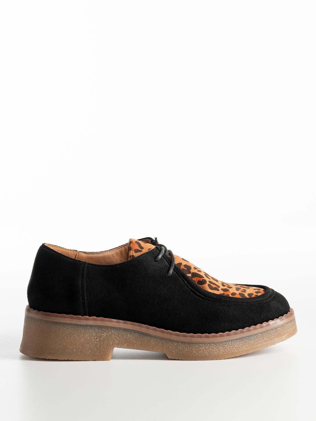 Suede oxfords δίπατα με κορδόνια
