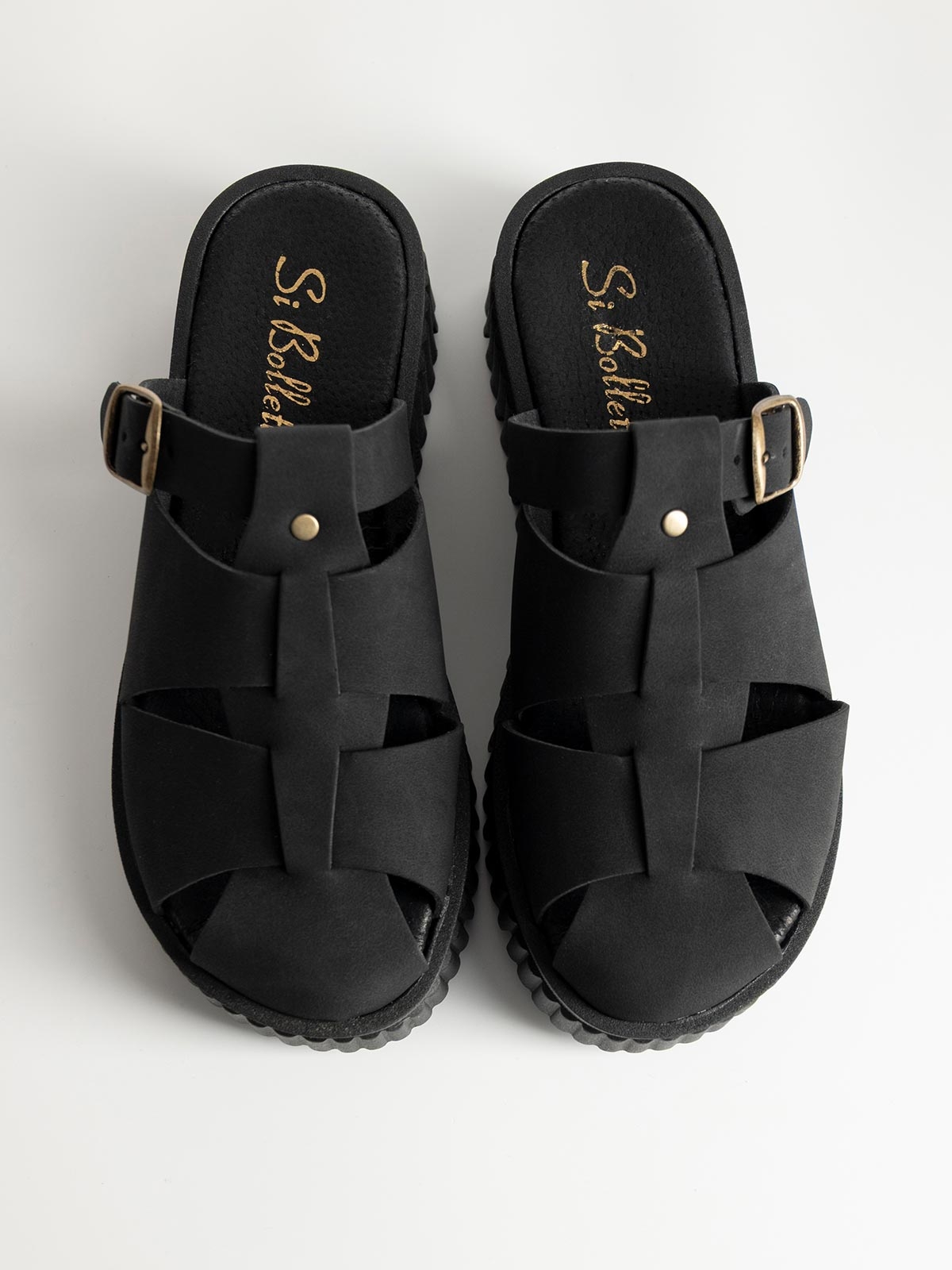 Flatform BOZIKIS x Si Bolleti mules σε fisherman style