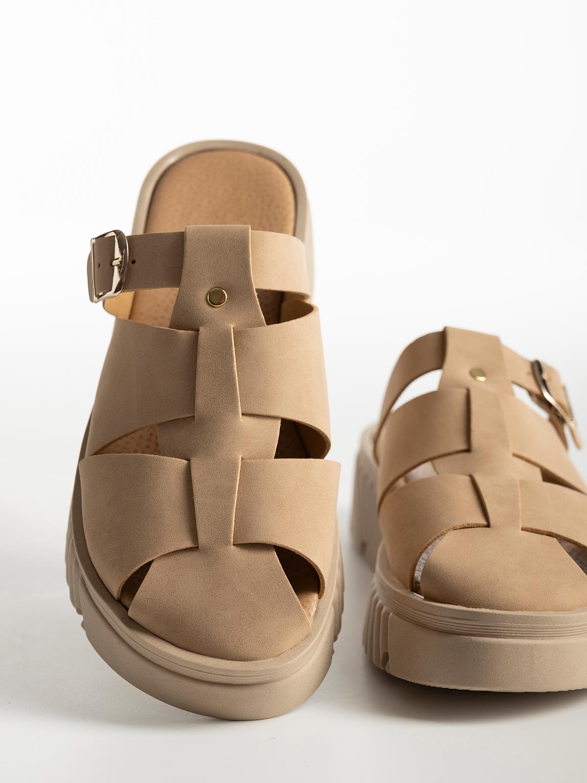Flatform BOZIKIS x Si Bolleti mules σε fisherman style
