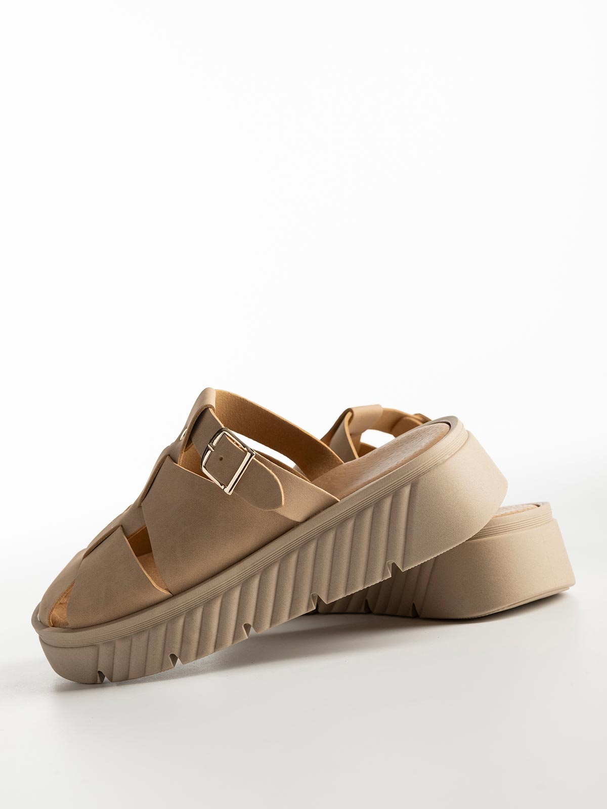 Flatform BOZIKIS x Si Bolleti mules σε fisherman style
