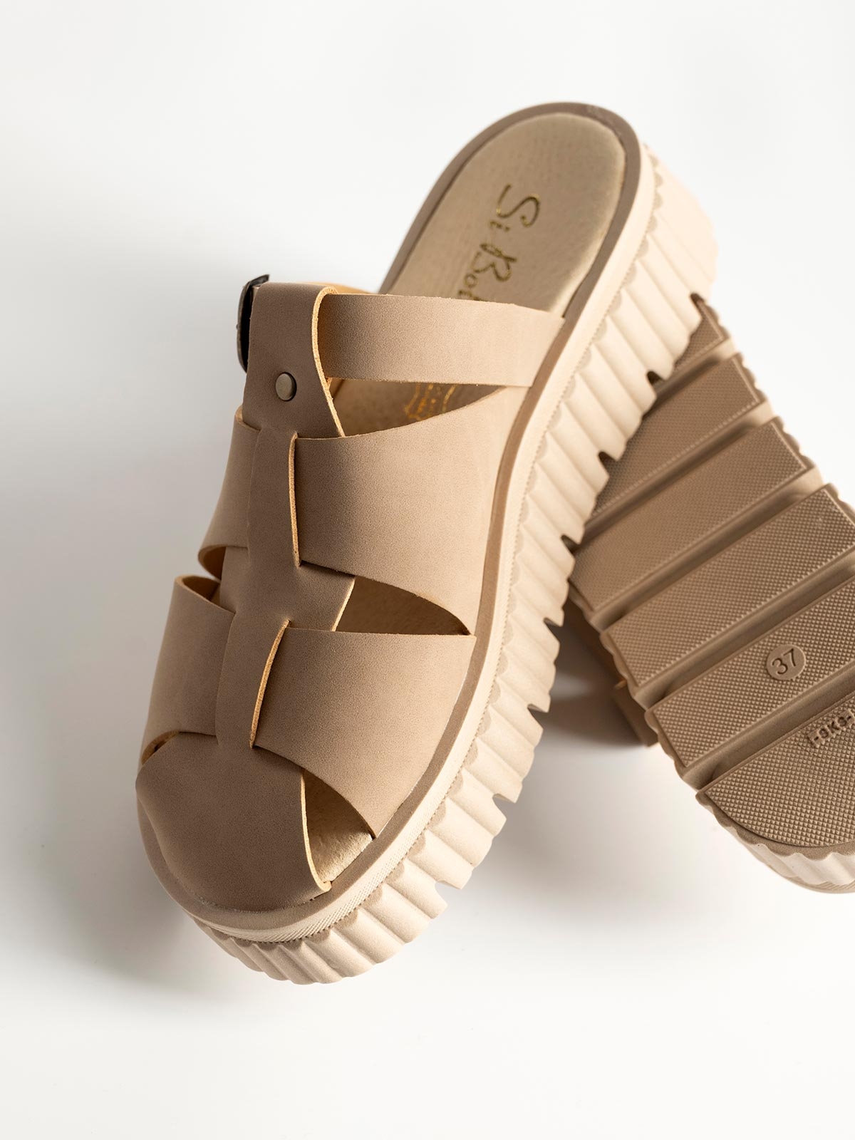 Flatform BOZIKIS x Si Bolleti mules σε fisherman style