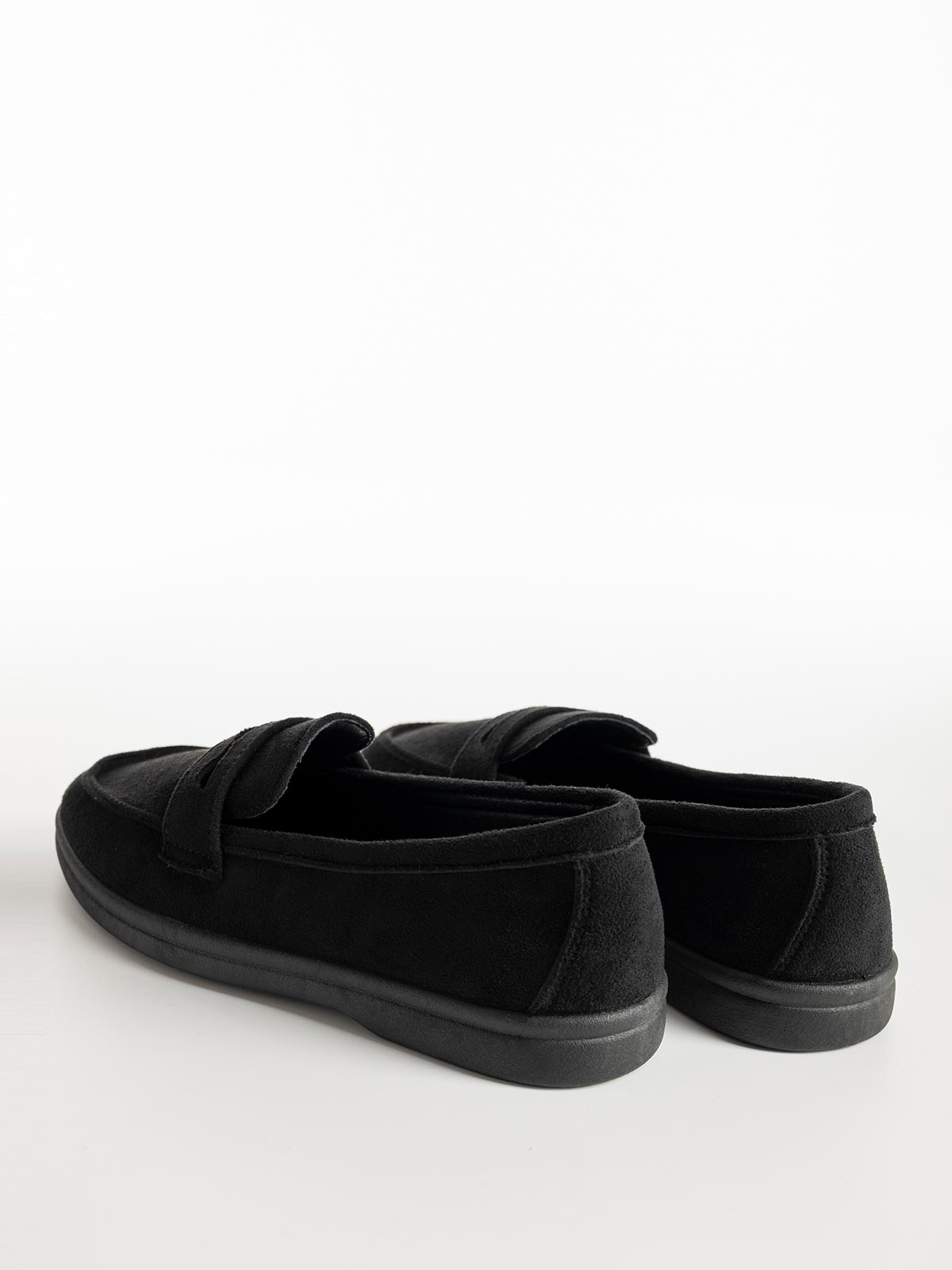 Loafers σουέτ με φάσα