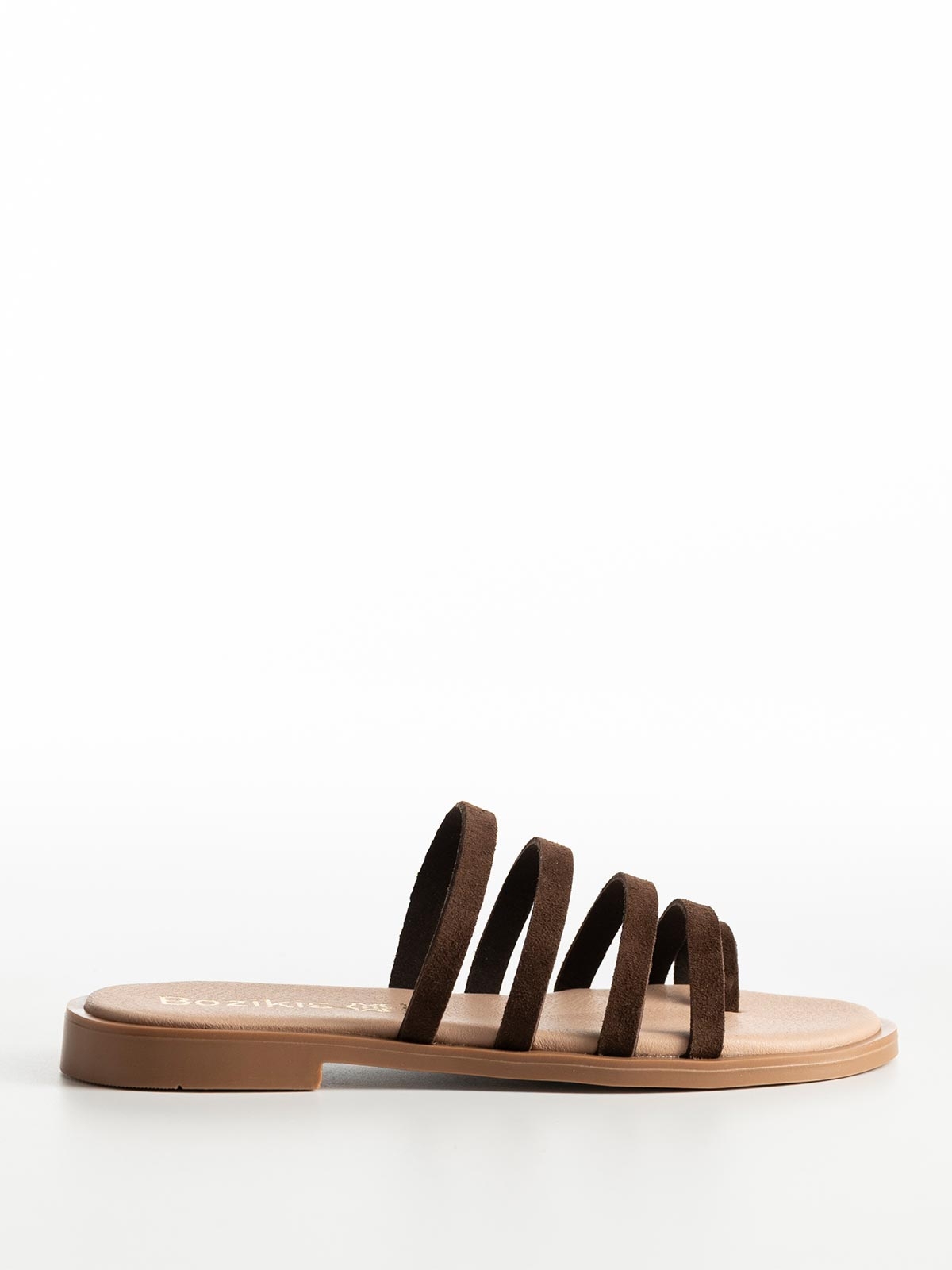 Flat σανδάλια BOZIKIS με λουράκια & toe ring