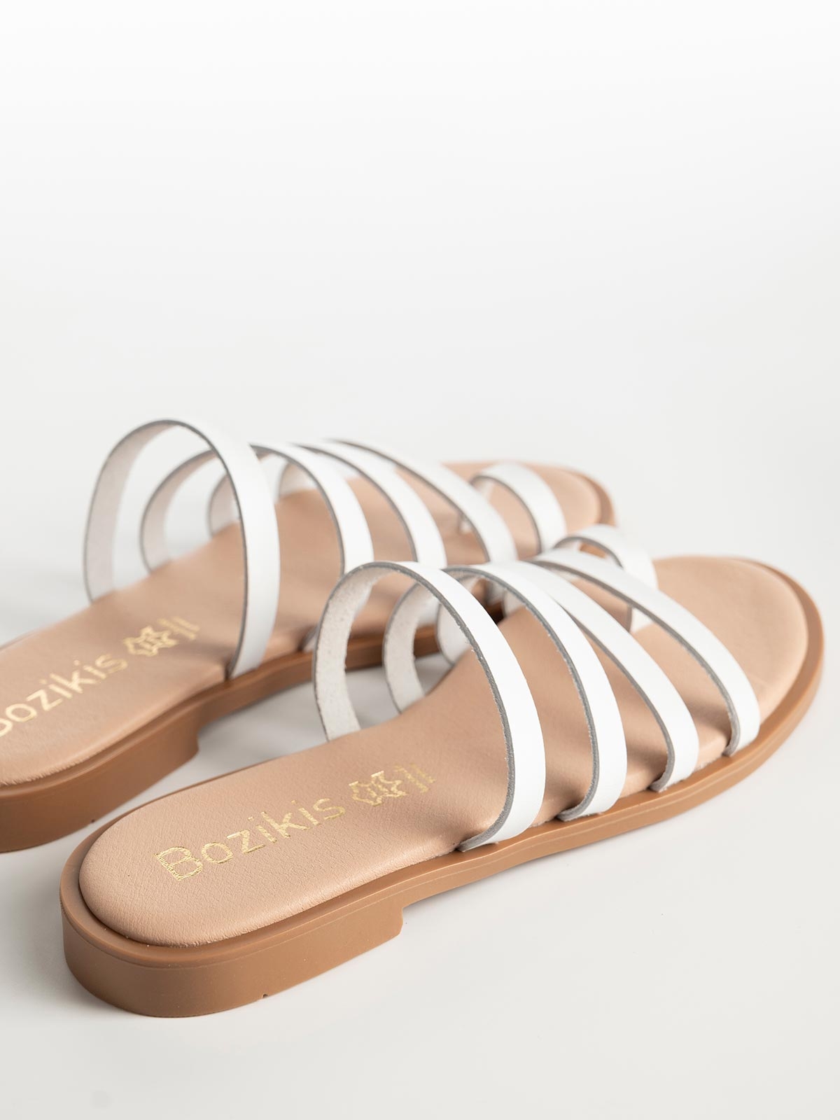 Flat σανδάλια BOZIKIS με λουράκια & toe ring