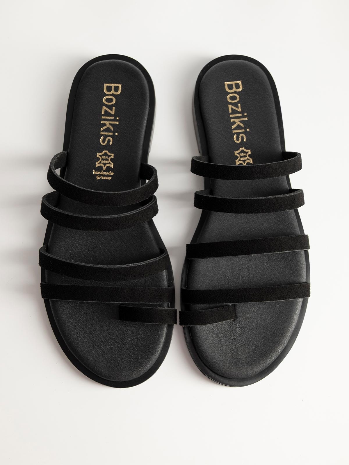 Flat σανδάλια BOZIKIS με λουράκια & toe ring