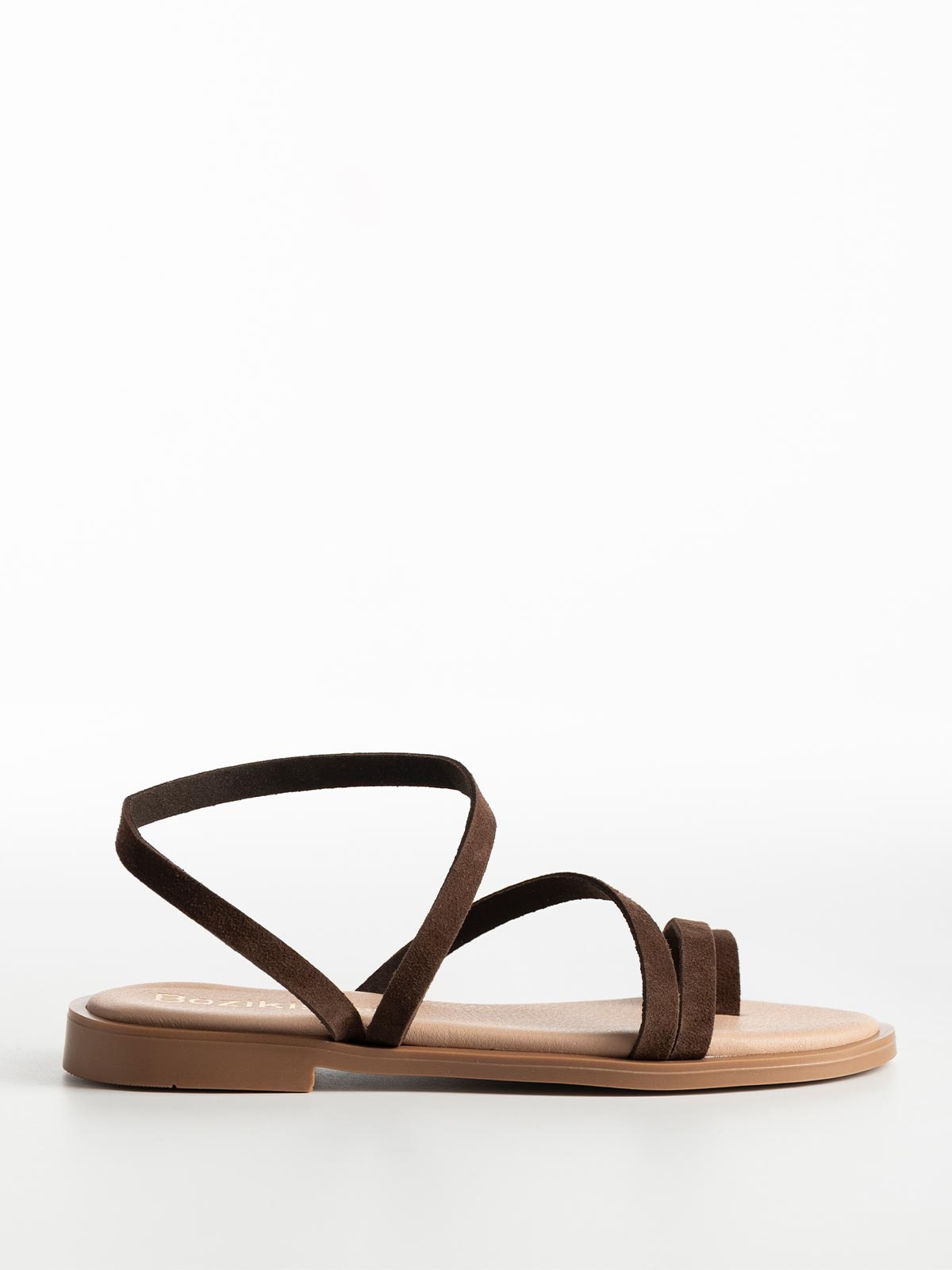 Flat σανδάλια BOZIKIS με λουράκια & δερμάτινη σόλα