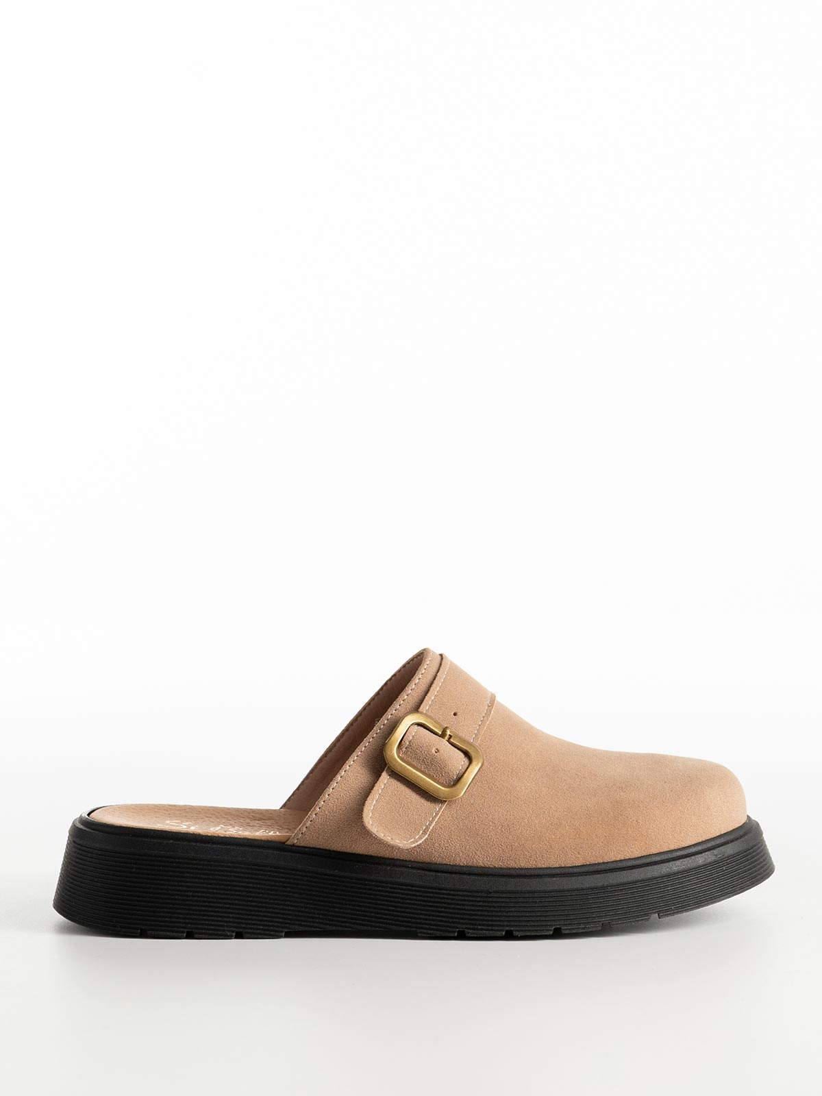 Clogs σουέτ BOZIKIS x Si Bolleti με μαλακή σόλα