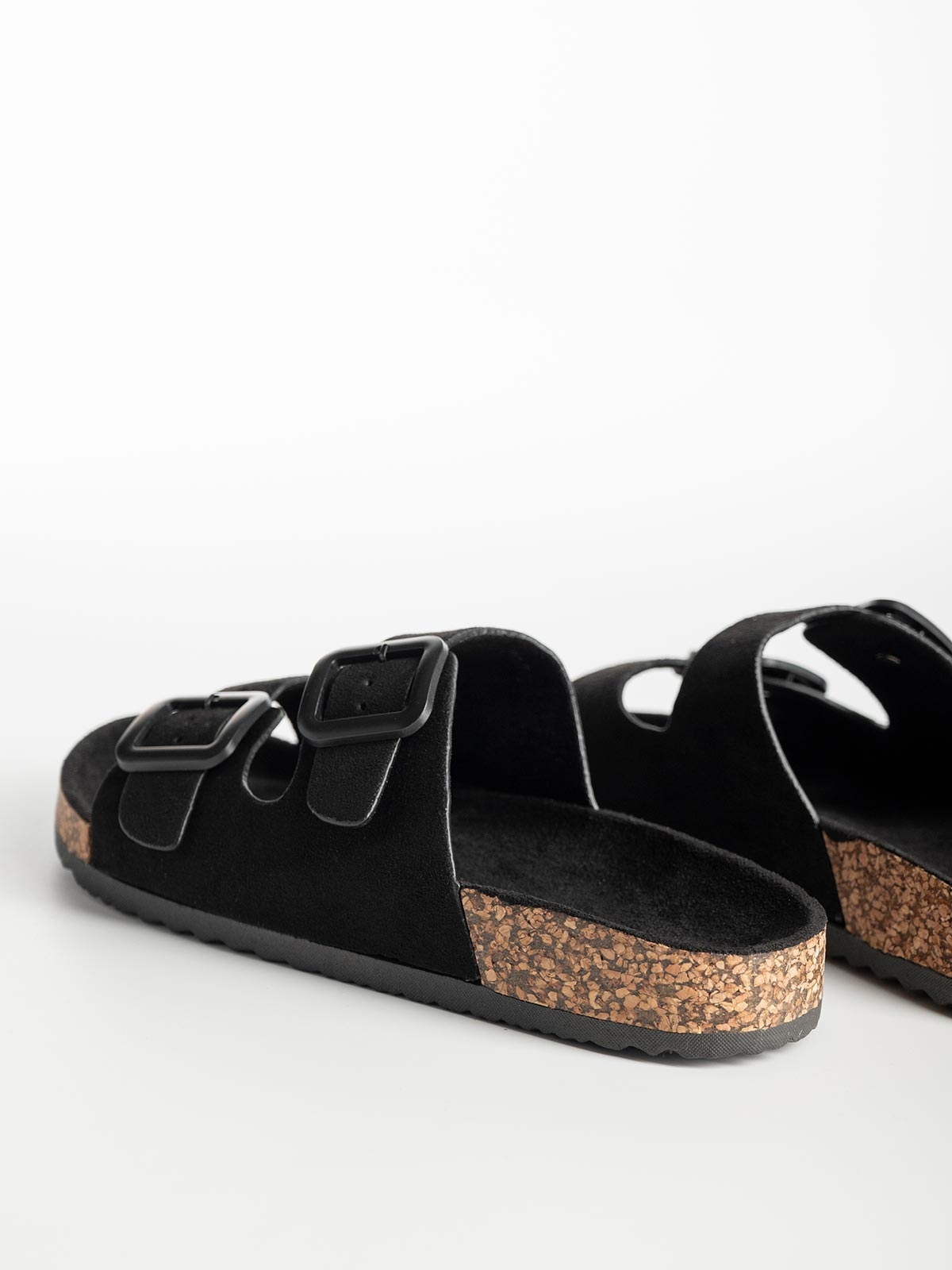 Σανδάλια suede με ρυθμιζόμενες φάσες