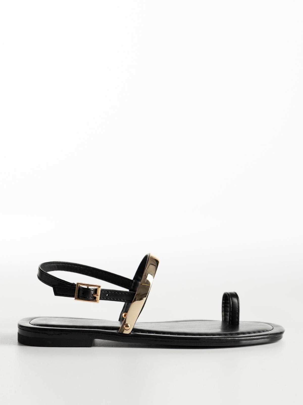Flat σανδάλια με λουράκια & toe ring