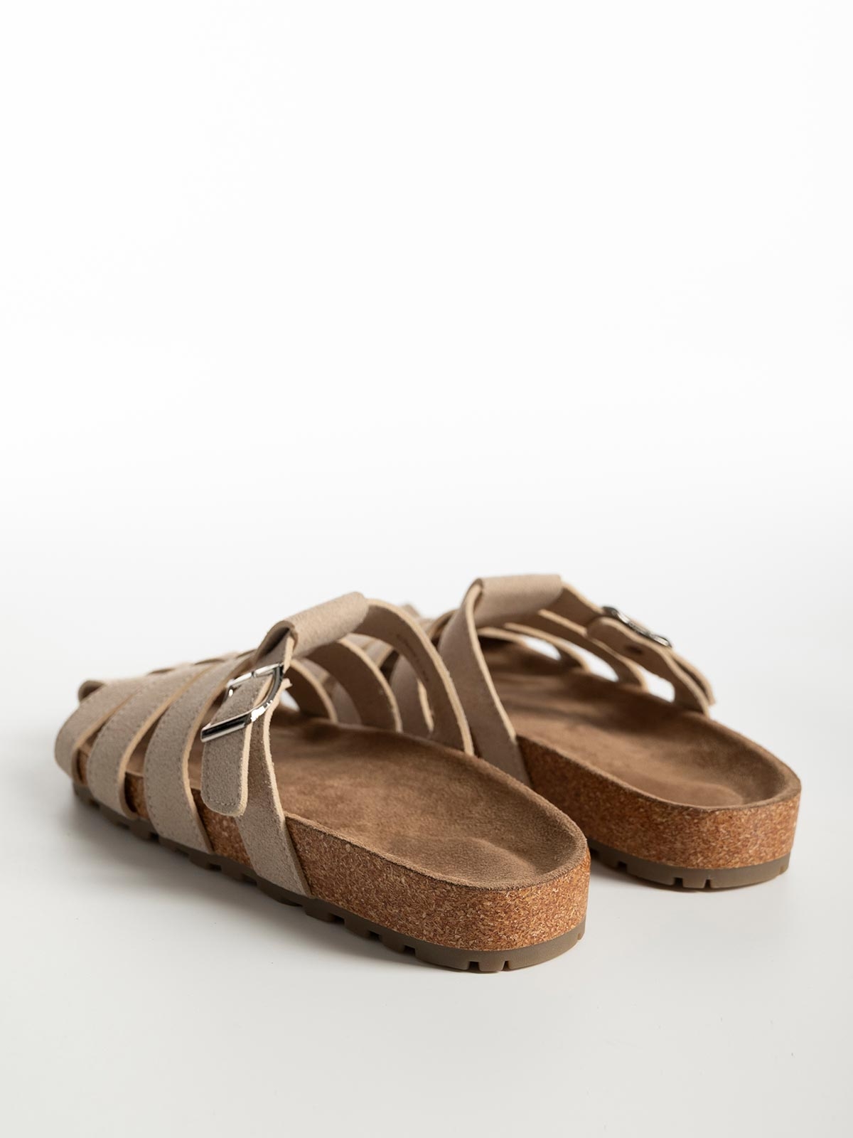 Flat σανδάλια suede
